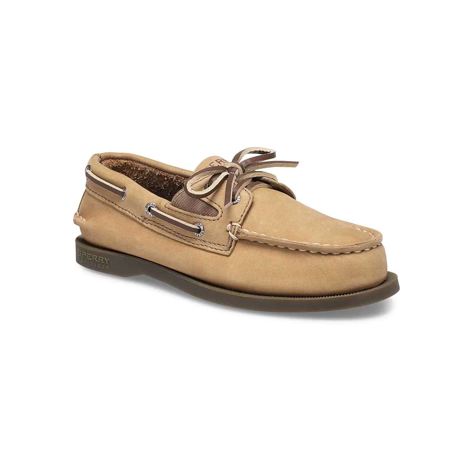 Sperry Big Kid's Authentic Original™ Slip On Boat Shoe Sahara Discount