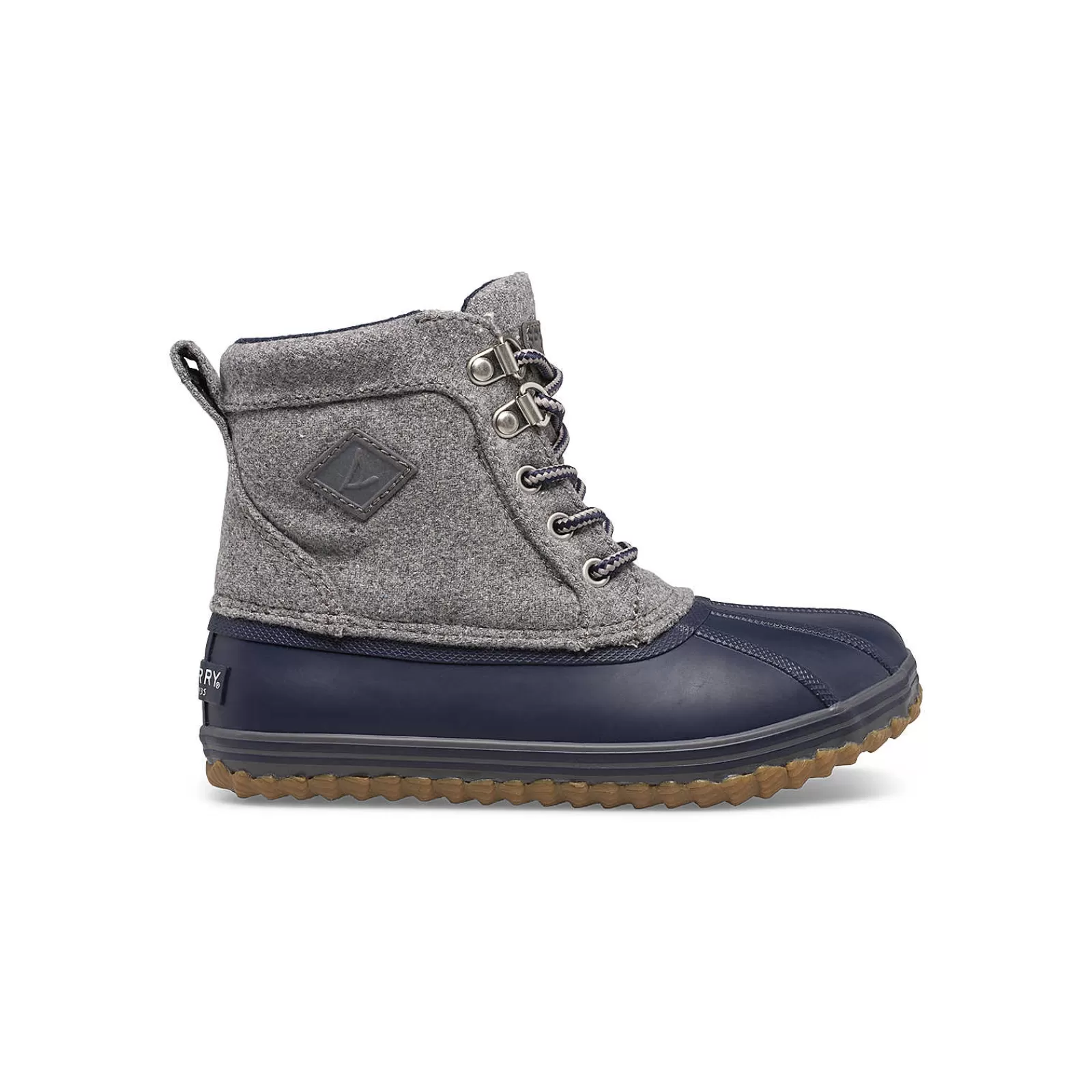 Sperry Big Kid's Bowline Boot Grey/Navy Best Sale