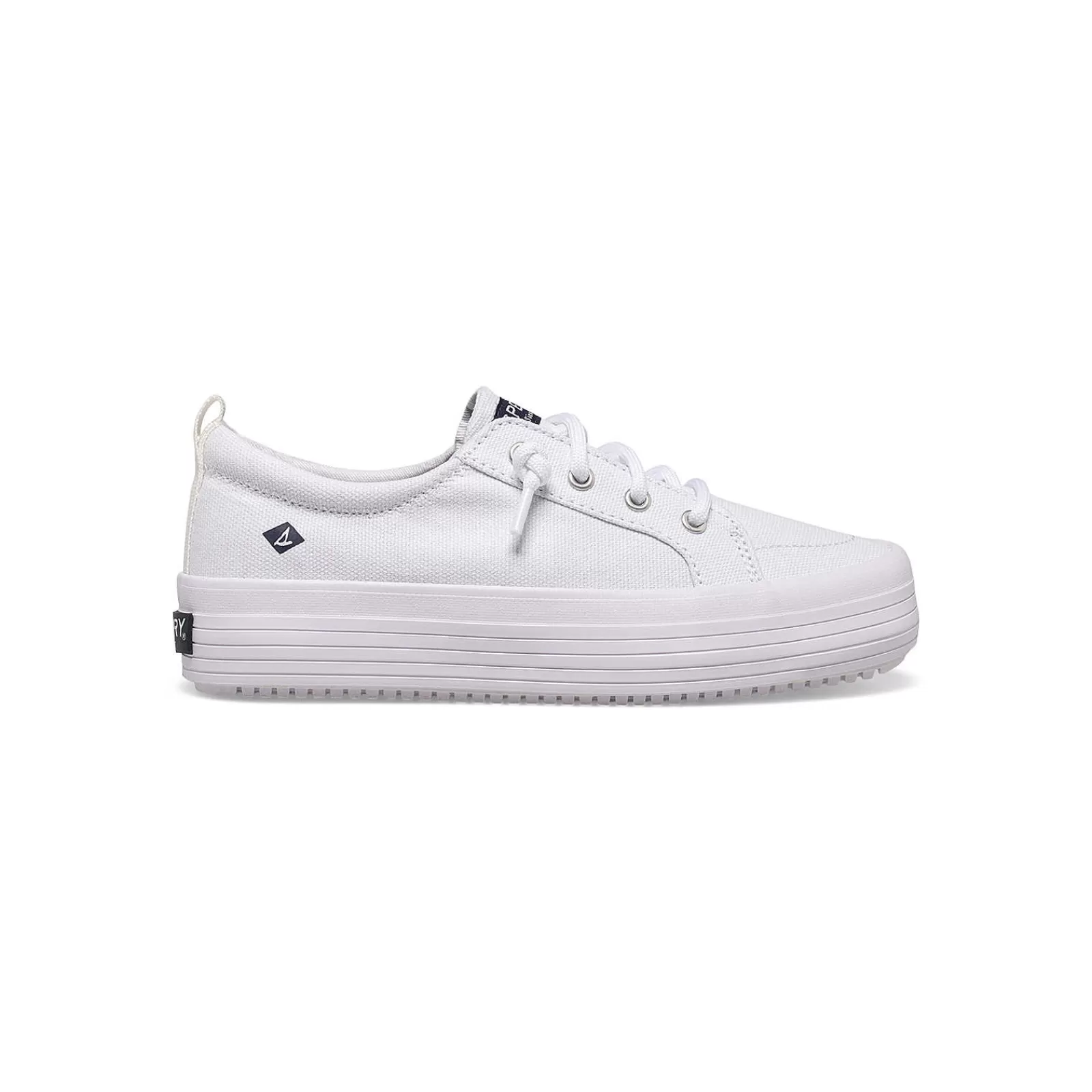 Sperry Big Kid's Crest Vibe Platform Sneaker White Clearance