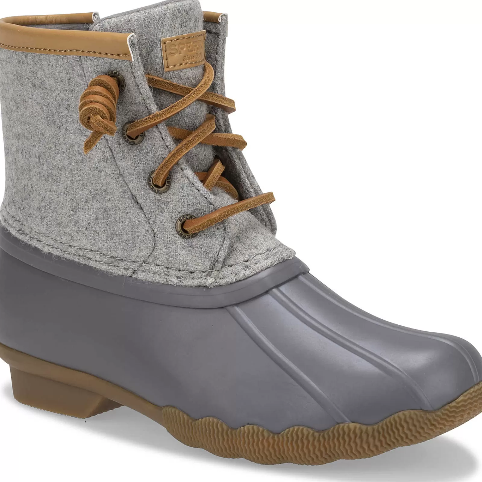 Sperry Big Kid's Saltwater Wool Duck Boot Grey Sale