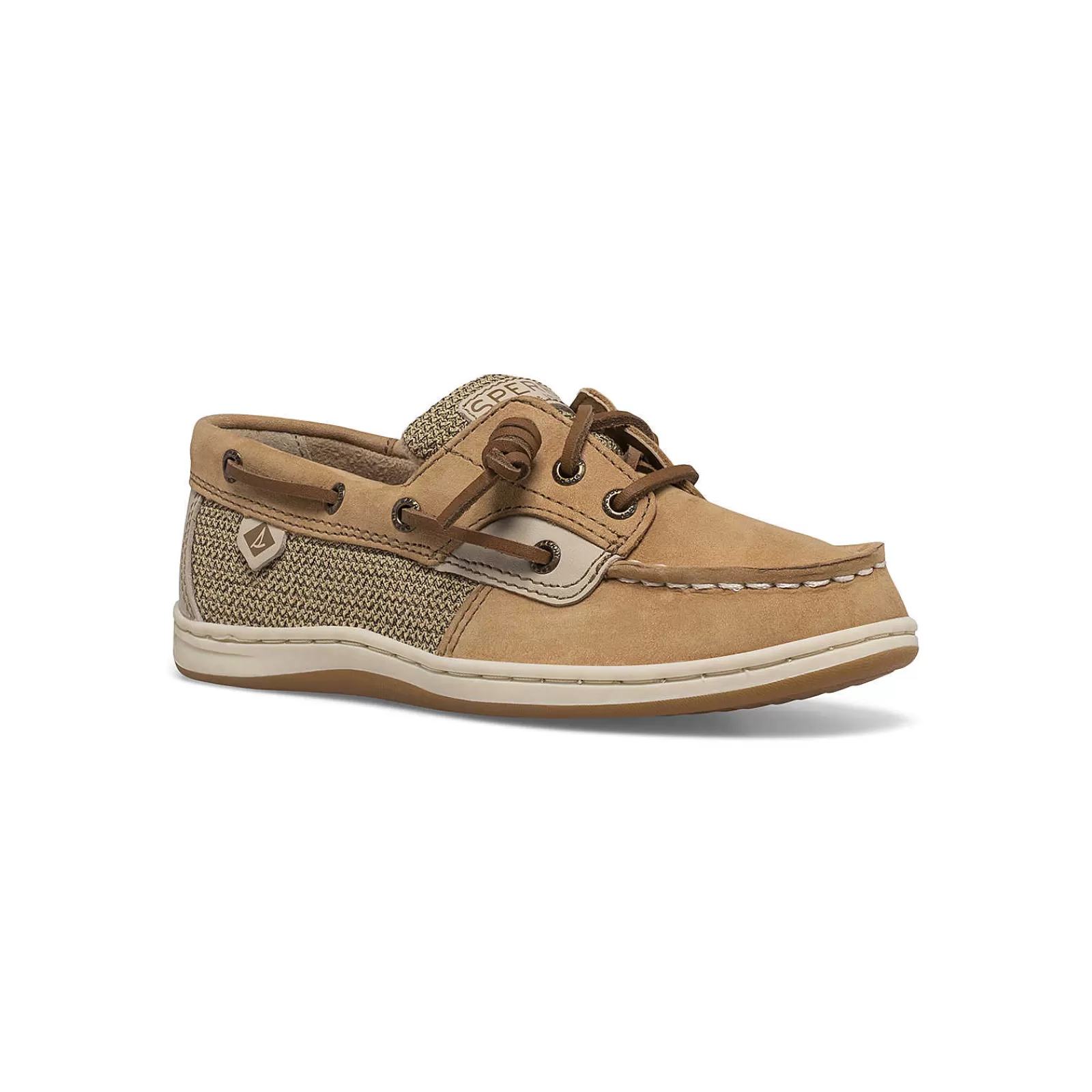 Sperry Big Kid's Songfish Boat Shoe Linen / Oat Sale