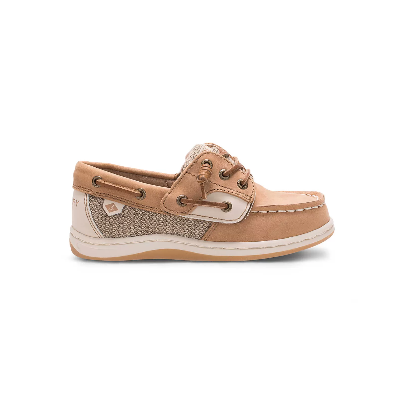 Sperry Big Kid's Songfish Junior Boat Shoe Linen / Oat Clearance