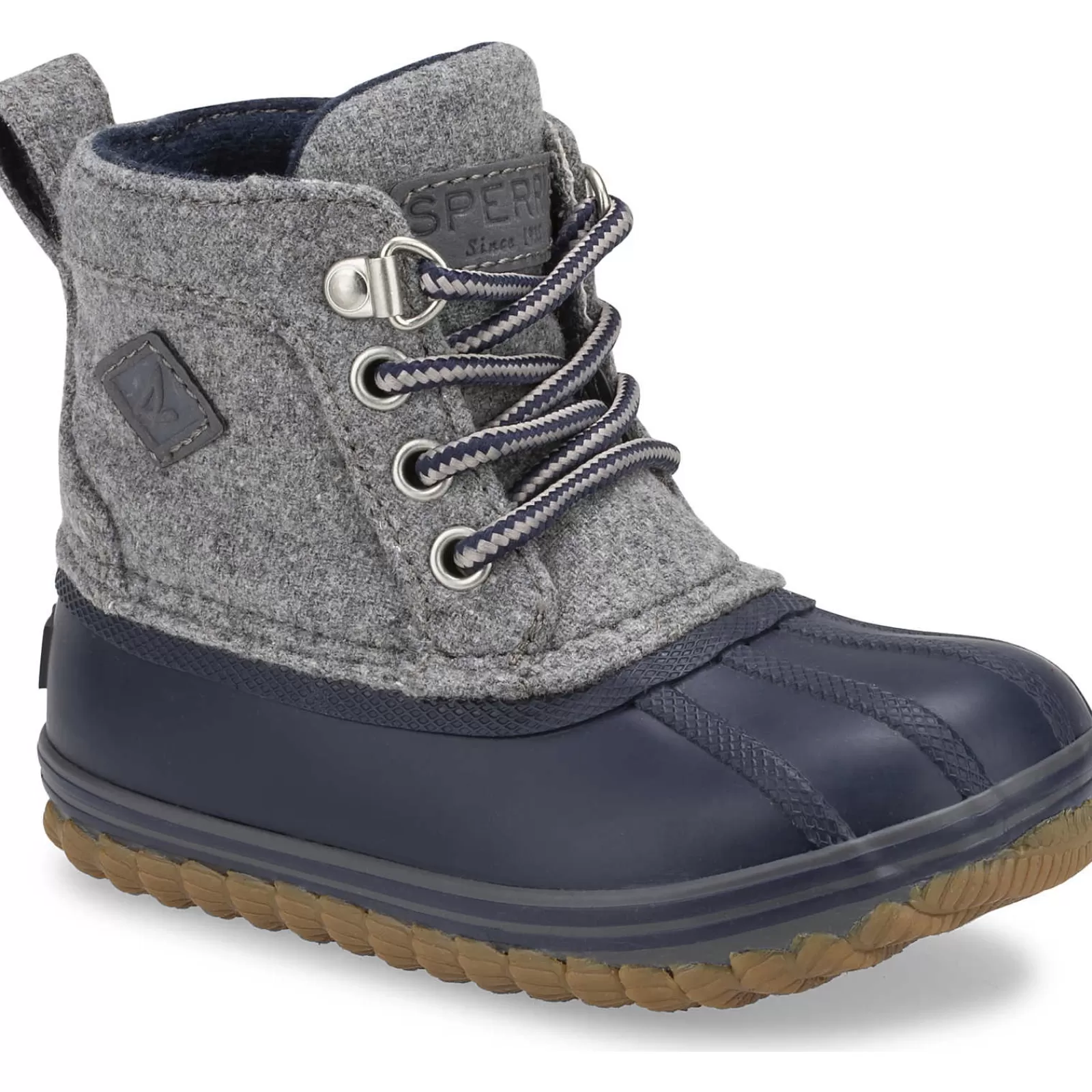 Sperry Little Kid's Bowline Boot Grey/Navy Cheap