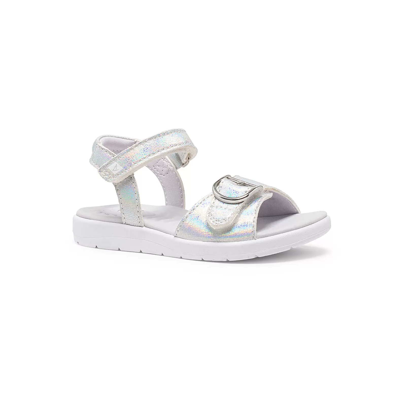 Sperry Little Kid's Galley PLUSHWAVE™ Sandal Silver Hot