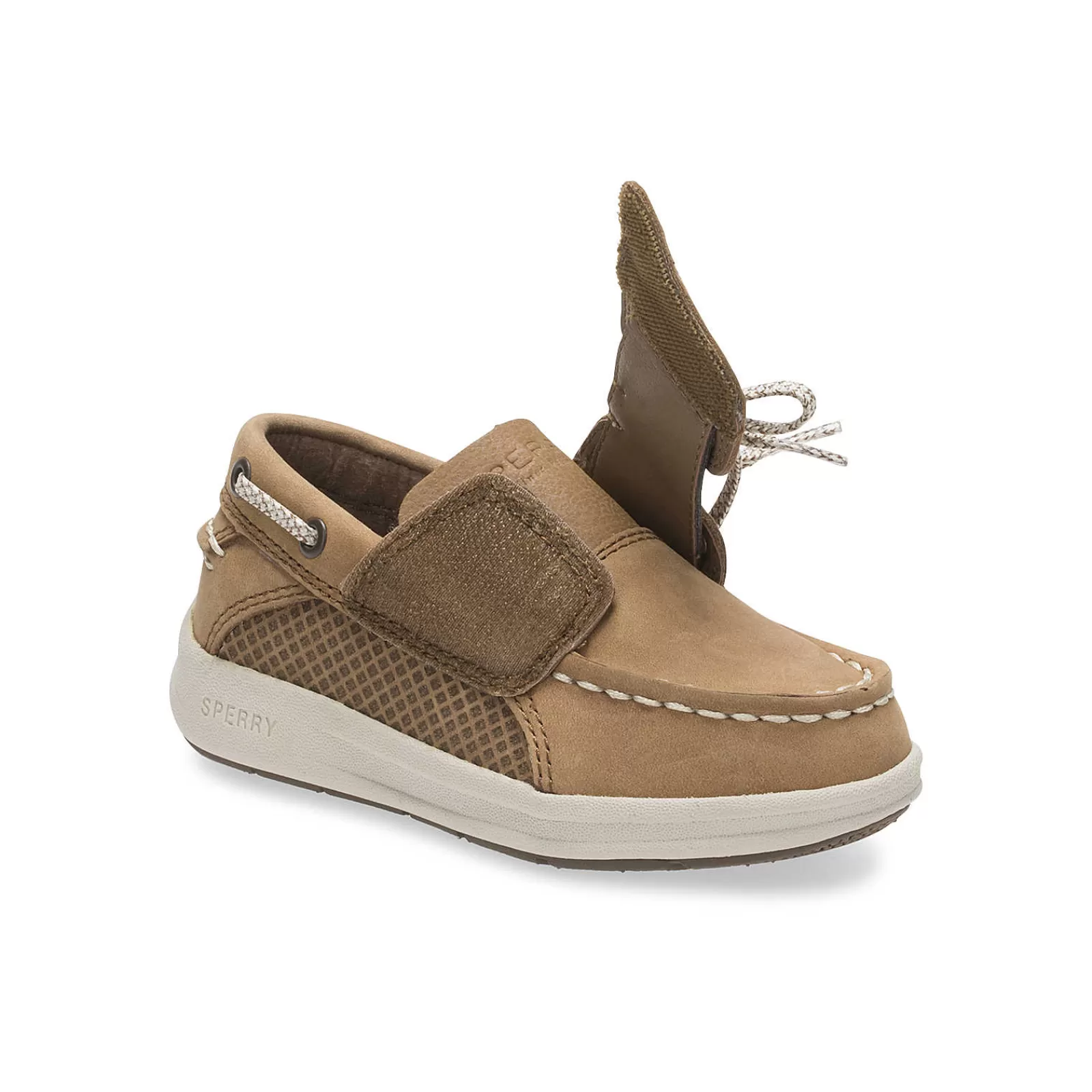 Sperry Little Kid's Gamefish Junior Boat Shoe Dark Tan Outlet