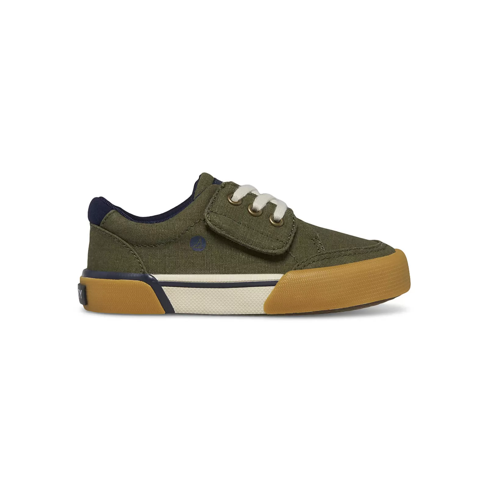 Sperry Little Kid's Harbor Tide Junior Washable Sneaker Olive Fashion