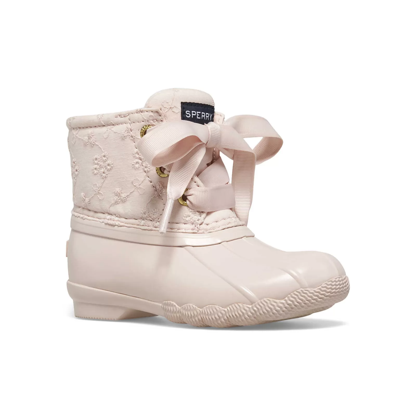 Sperry Little Kid's Saltwater Junior Duck Boot Pink/Pink Flash Sale