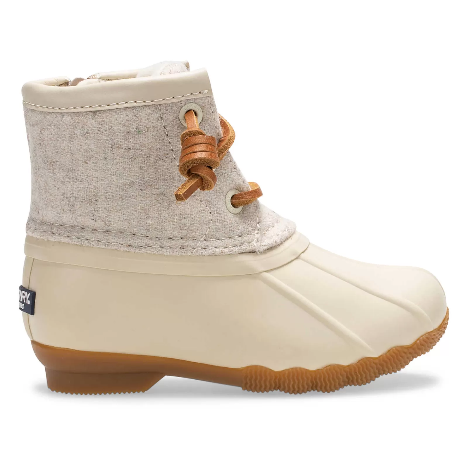 Sperry Little Kid's Saltwater Wool Duck Boot Oat Sale