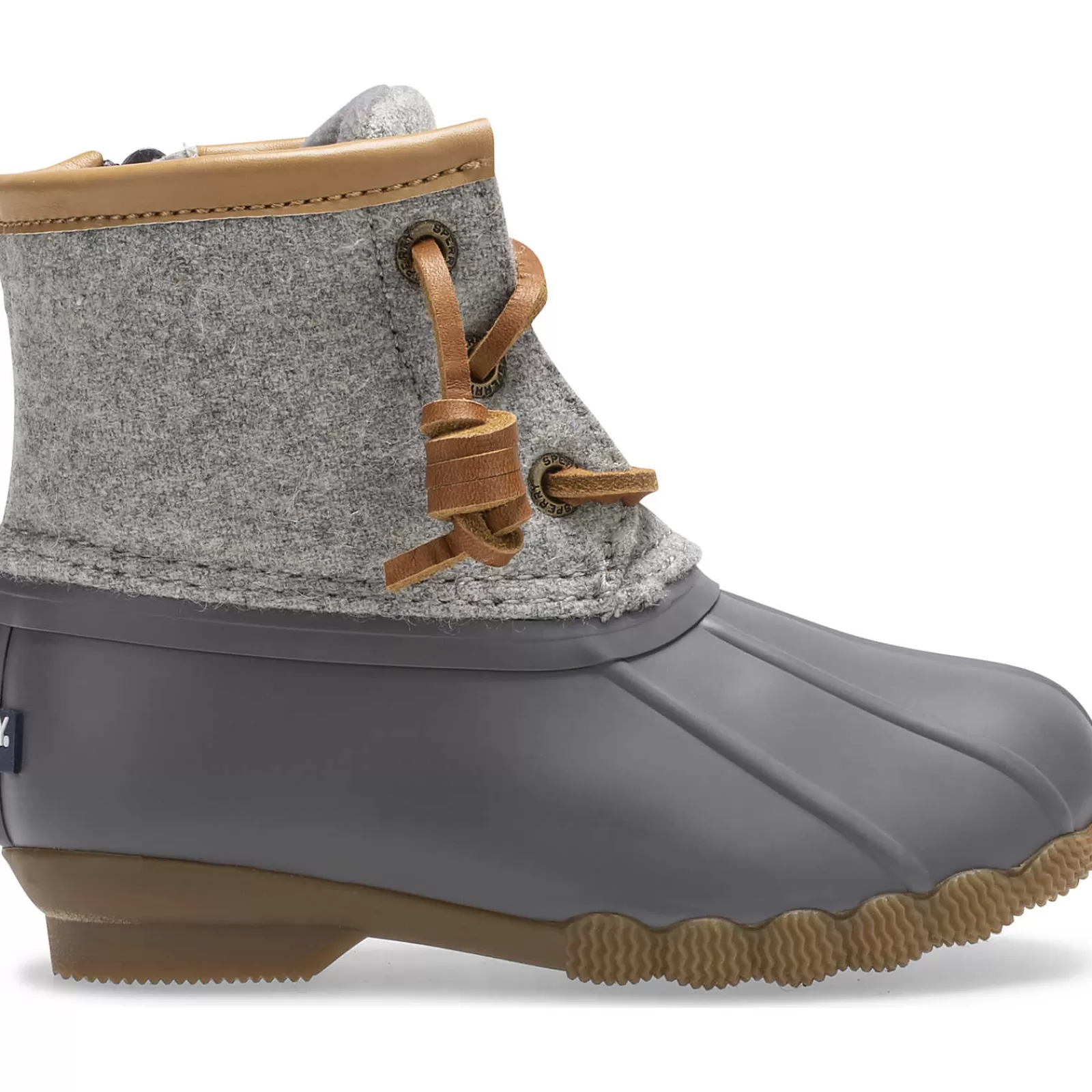 Sperry Little Kid's Saltwater Wool Duck Boot Grey Discount