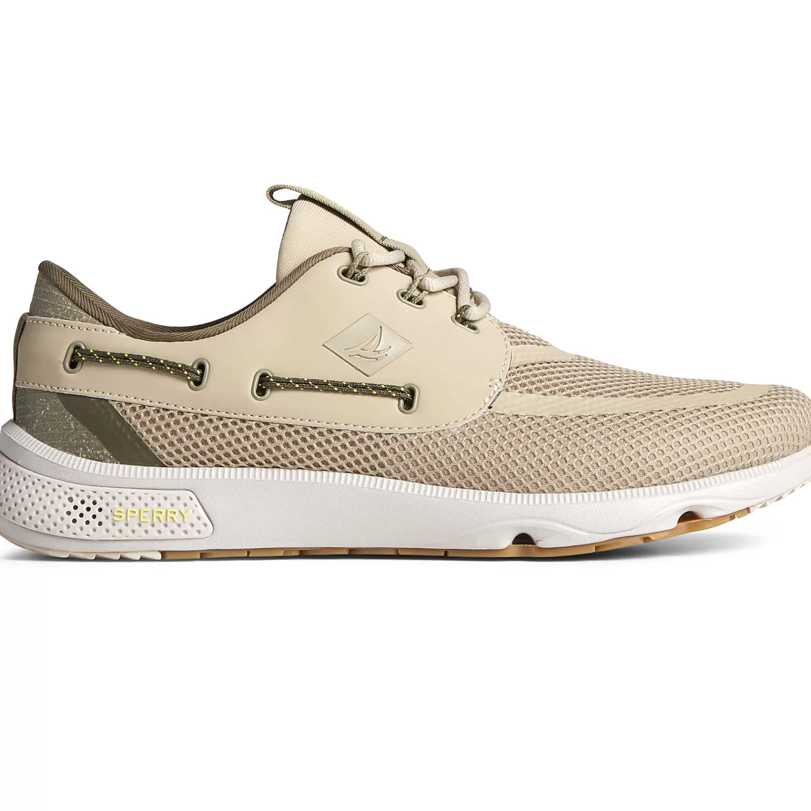 Sperry Men's 7 Seas 3-Eye Sneaker Taupe Cheap