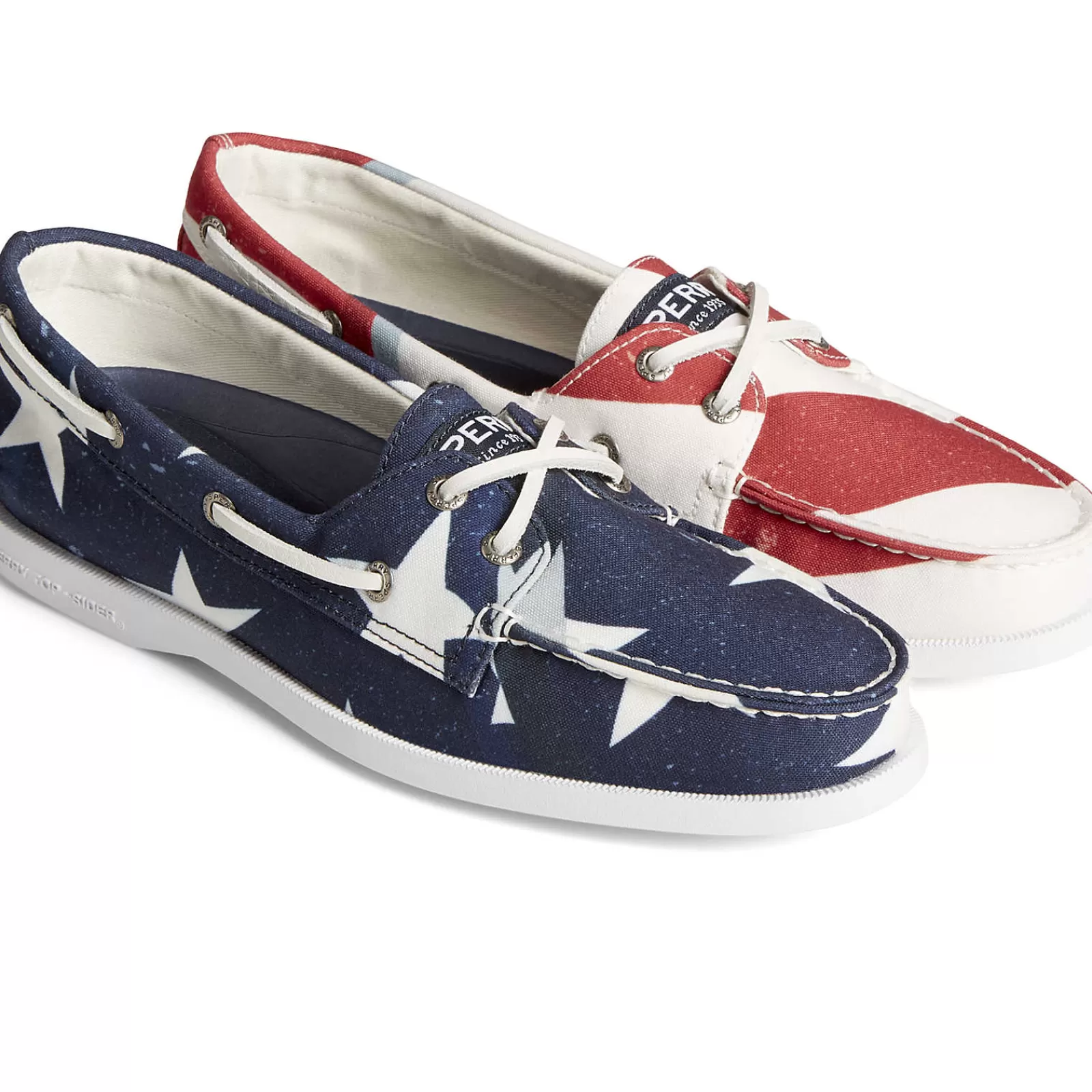 Sperry Men's Authentic Original™ Americana Boat Shoe Red/White/Blue Online