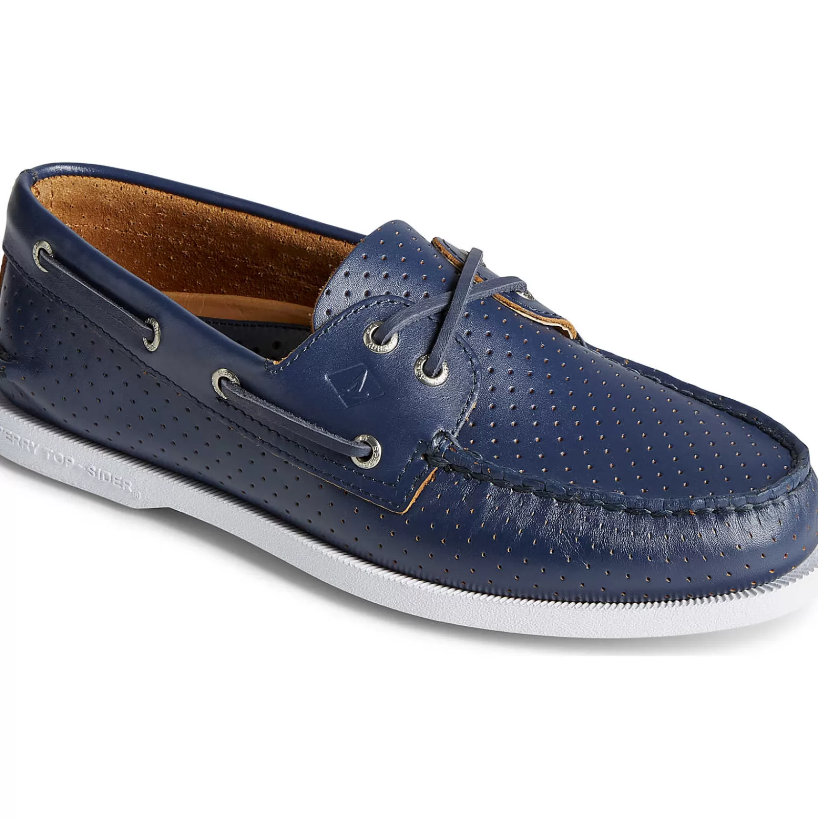 Sperry Men's Authentic Original™ Perforated Boat Shoe Navy Discount