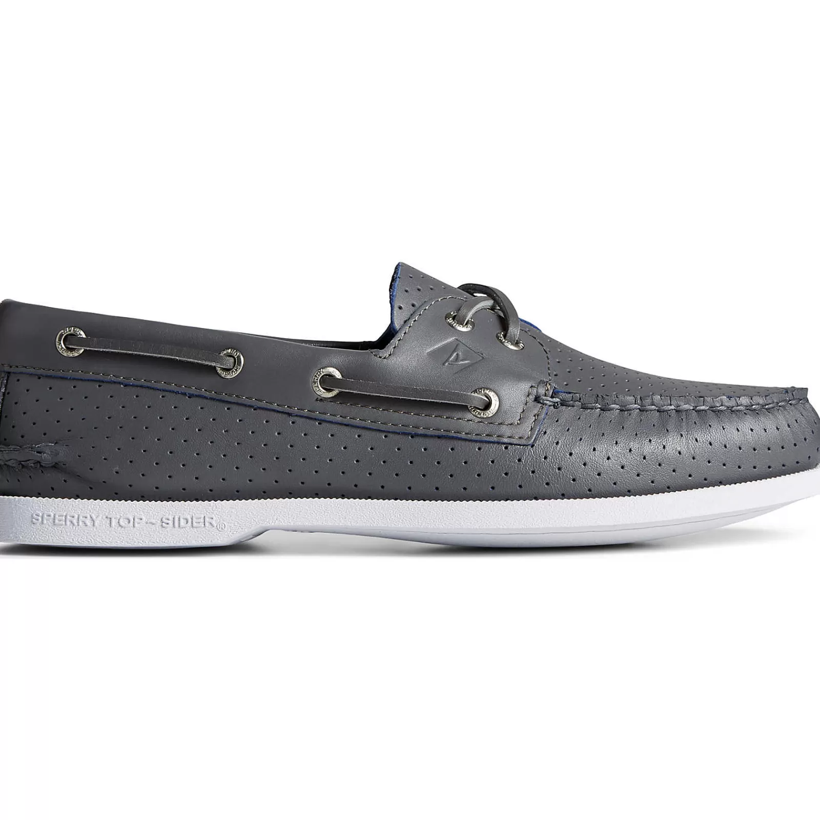 Sperry Men's Authentic Original™ Perforated Boat Shoe Grey Shop