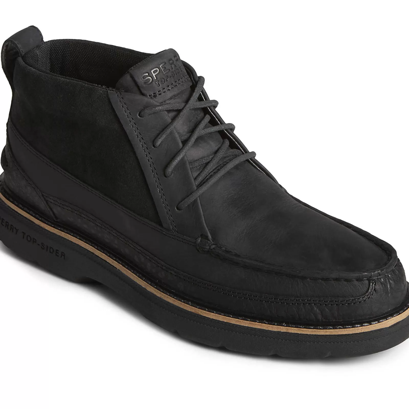 Sperry Men's Authentic Original™ PLUSHWAVE™ Lug Chukka Boot Black Outlet