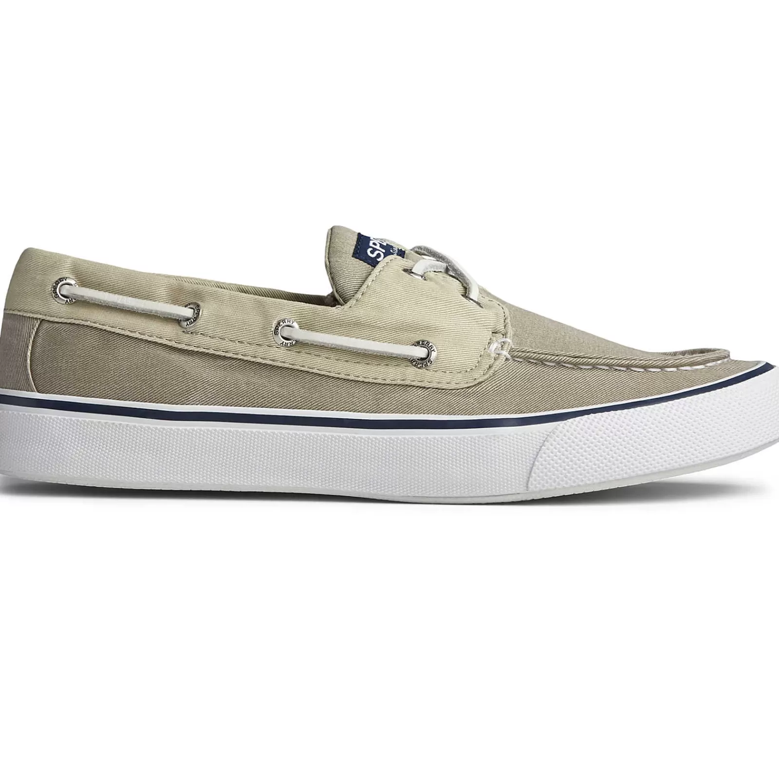 Sperry Men's Bahama II Sneaker Salt Washed Oyster/Khaki Fashion