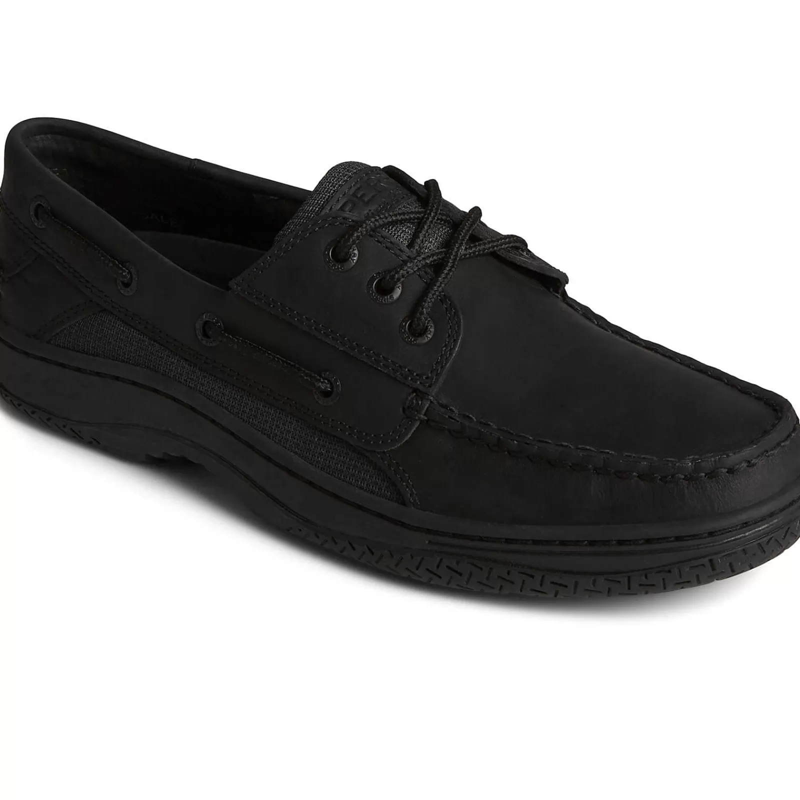 Sperry Men's Billfish™ 3-Eye Leather Boat Shoe Black Store