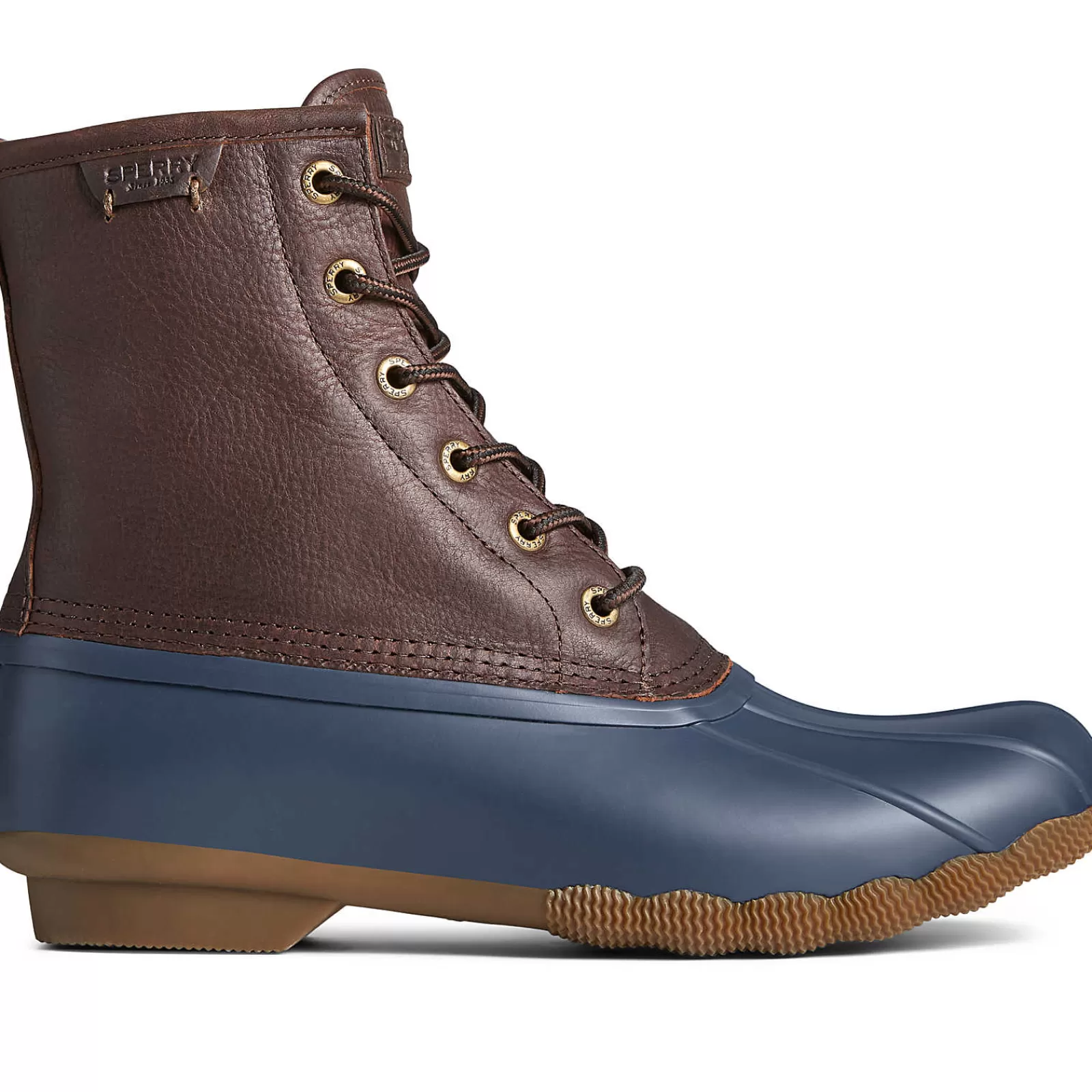 Sperry Men's Saltwater Duck Boot Brown/Navy Sale