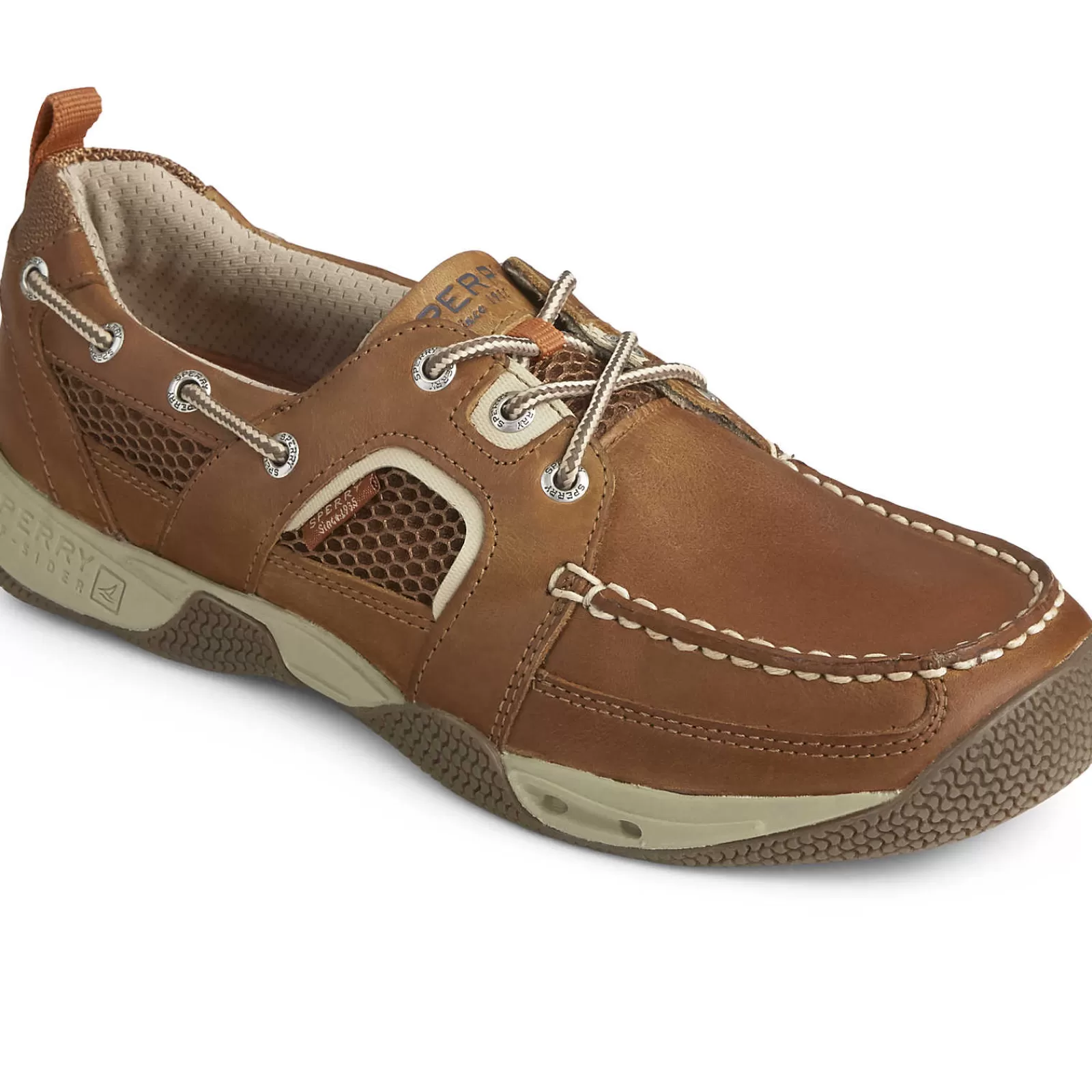 Sperry Men's Sea Kite Sport Moc Boat Shoe Dark Tan Clearance