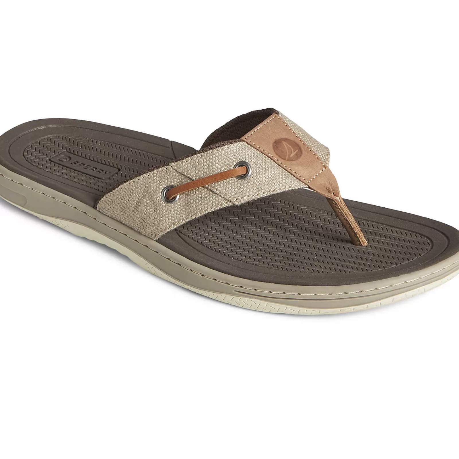 Sperry Men's SeaCycled™ Baitfish Baja Flip Flop Taupe Cheap