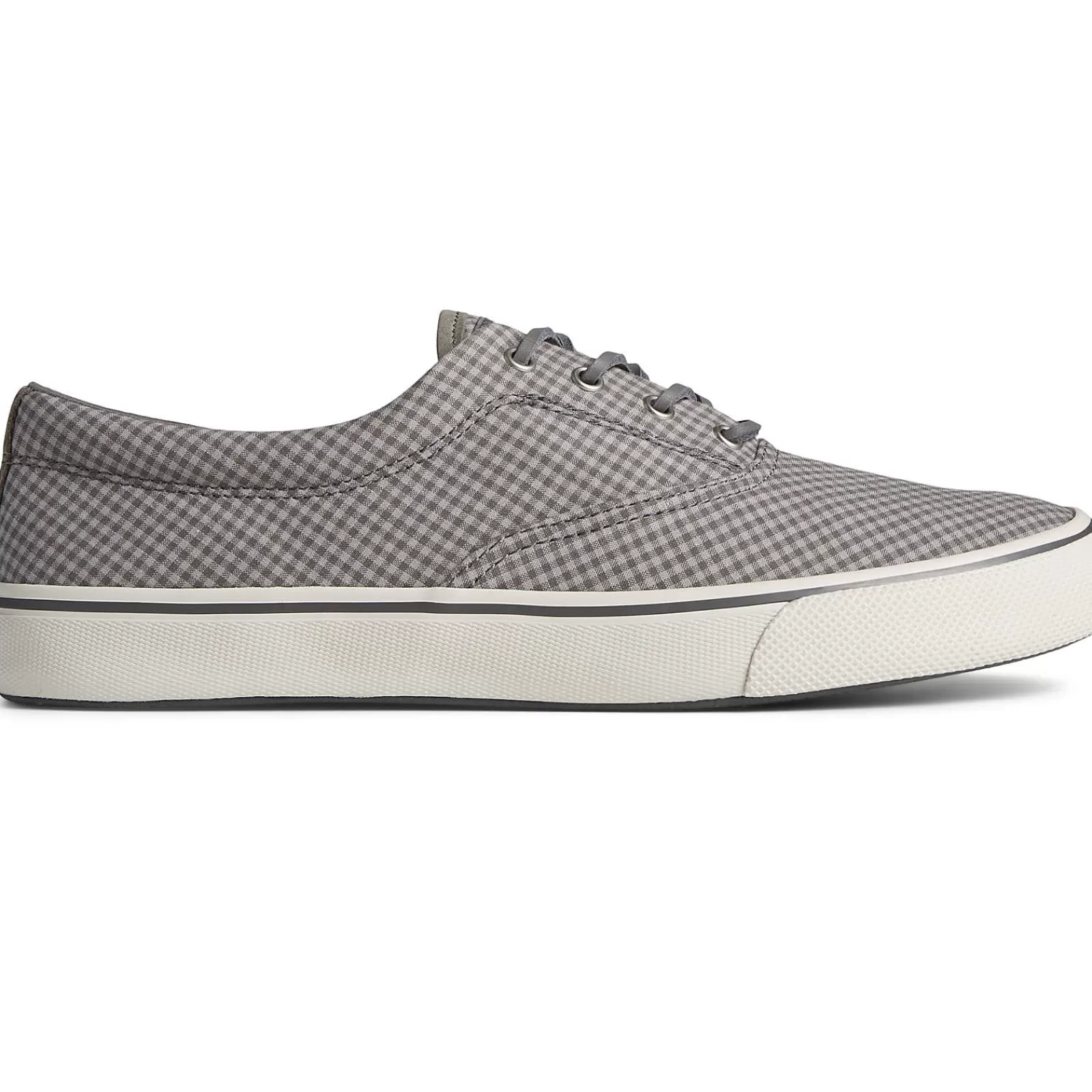 Sperry Men's SeaCycled™ Striper II CVO Gingham Sneaker Grey Shop