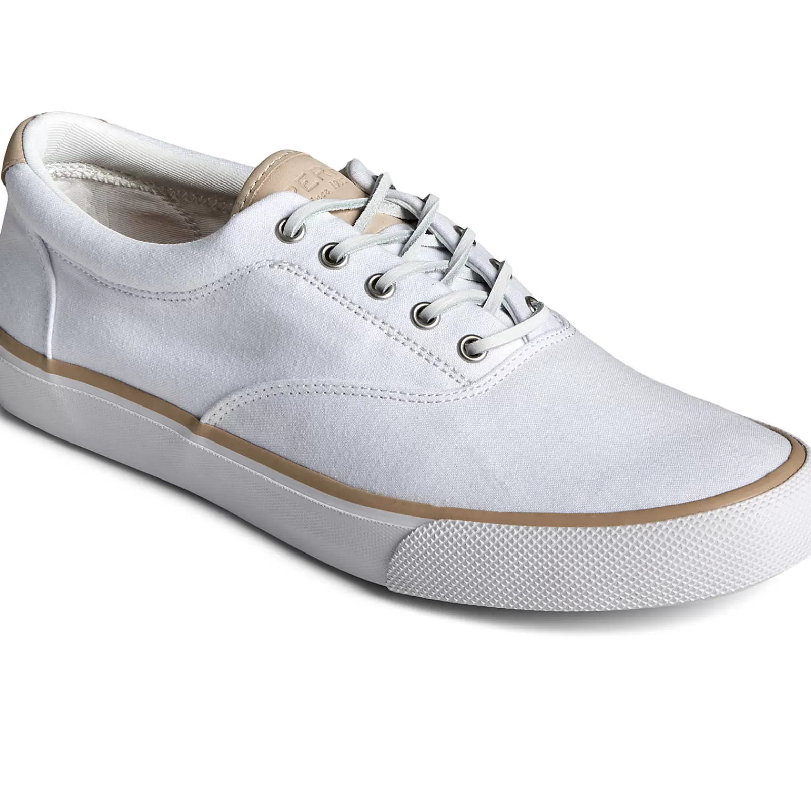 Sperry Men's SeaCycled™ Striper II CVO Twill Sneaker White Clearance