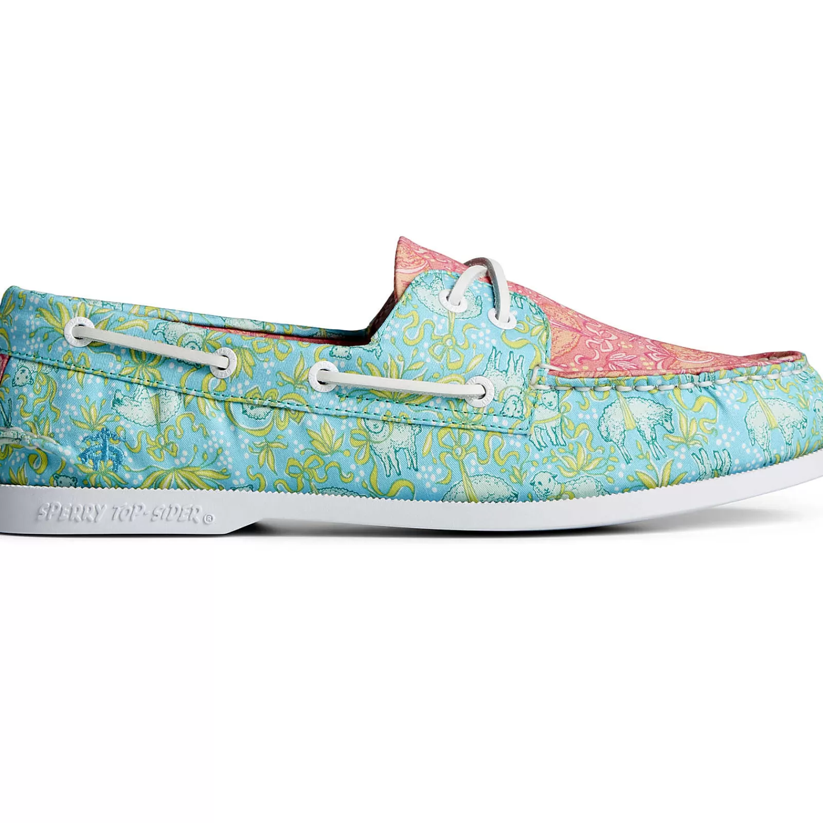 Sperry Men's x Brooks Brothers Authentic Original™ Boat Shoe Pink Multi Flash Sale