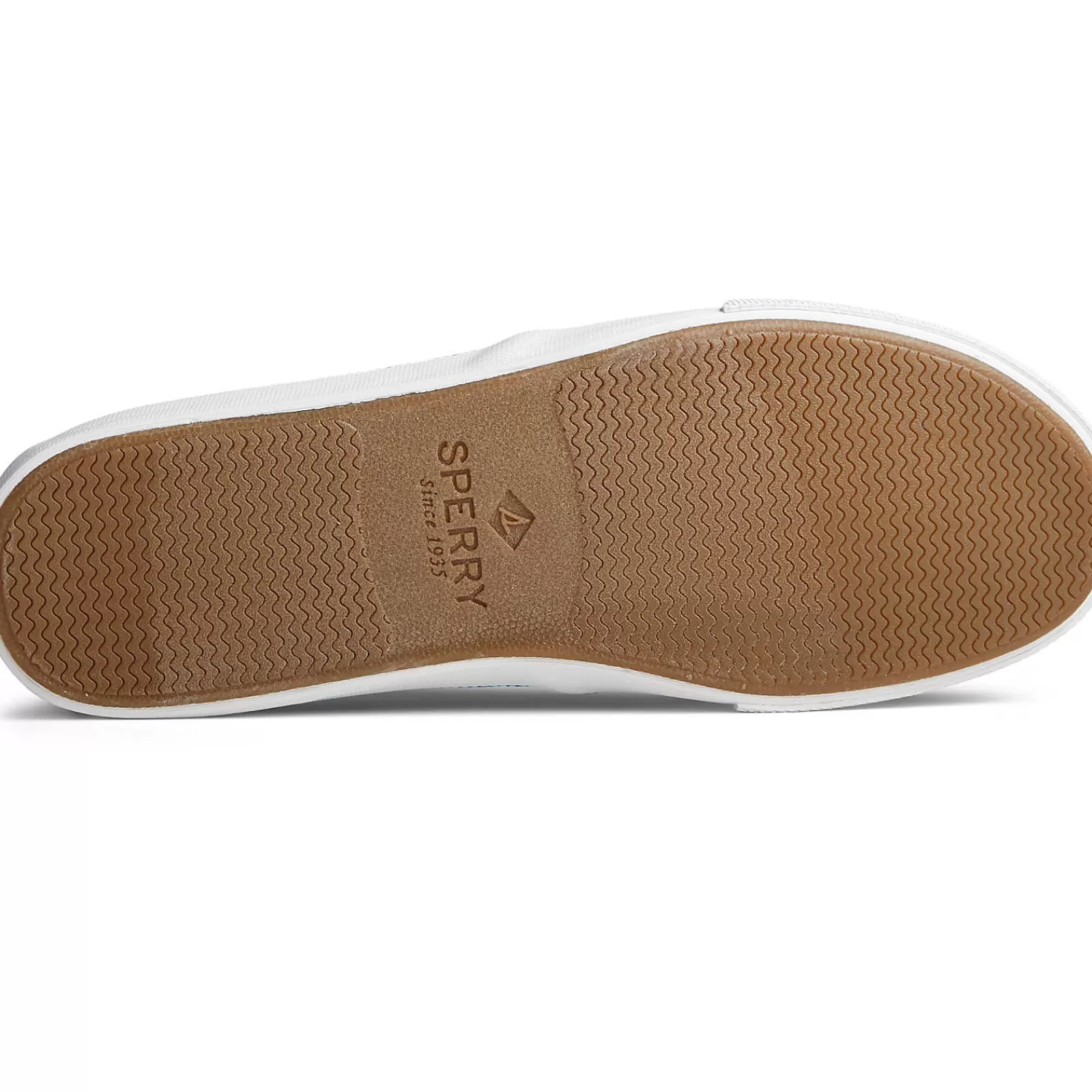 Sperry Men's Striper II Twin Gore Perforated Slip On Sneaker Tan Hot