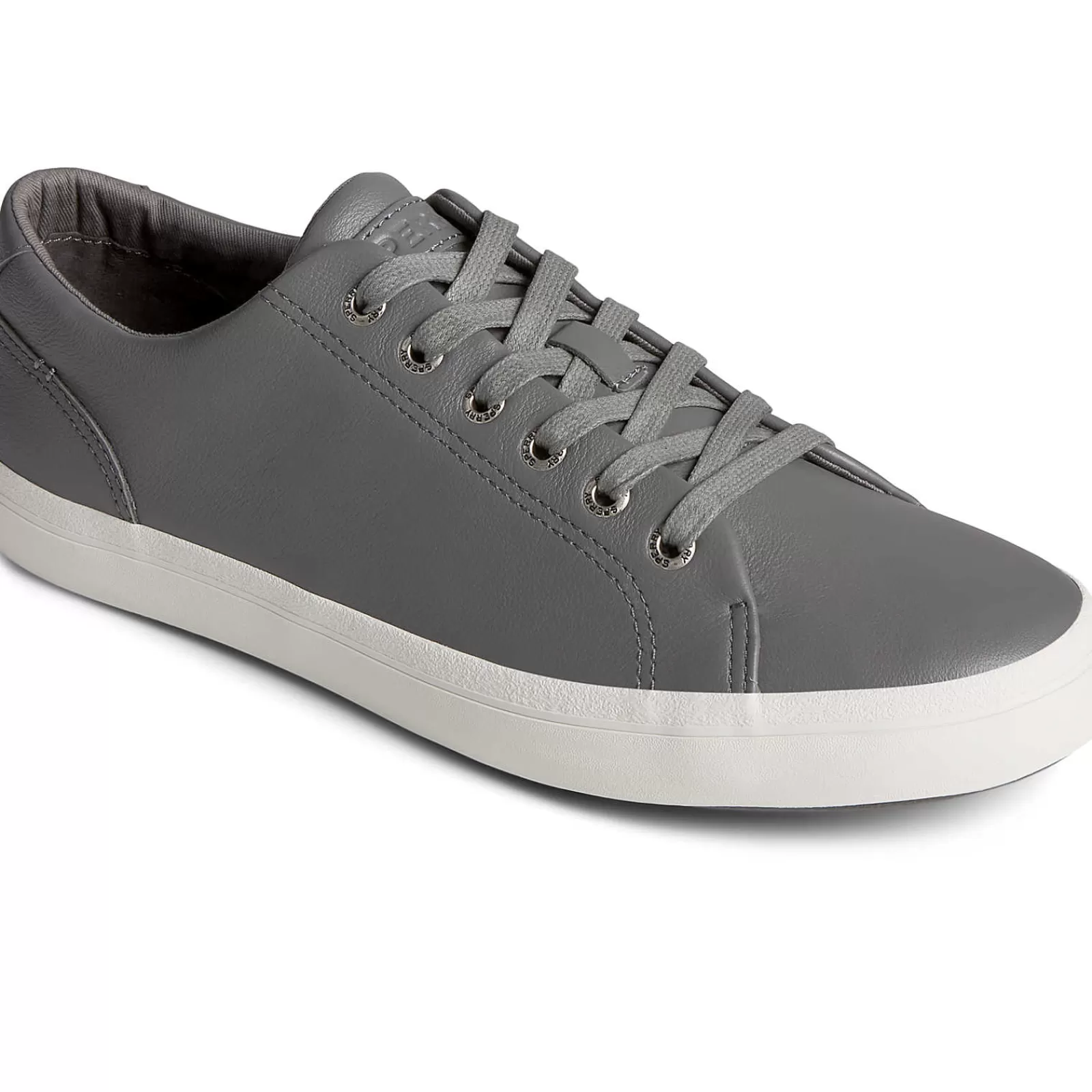 Sperry Striper II LLT Leather Sneaker Grey Fashion