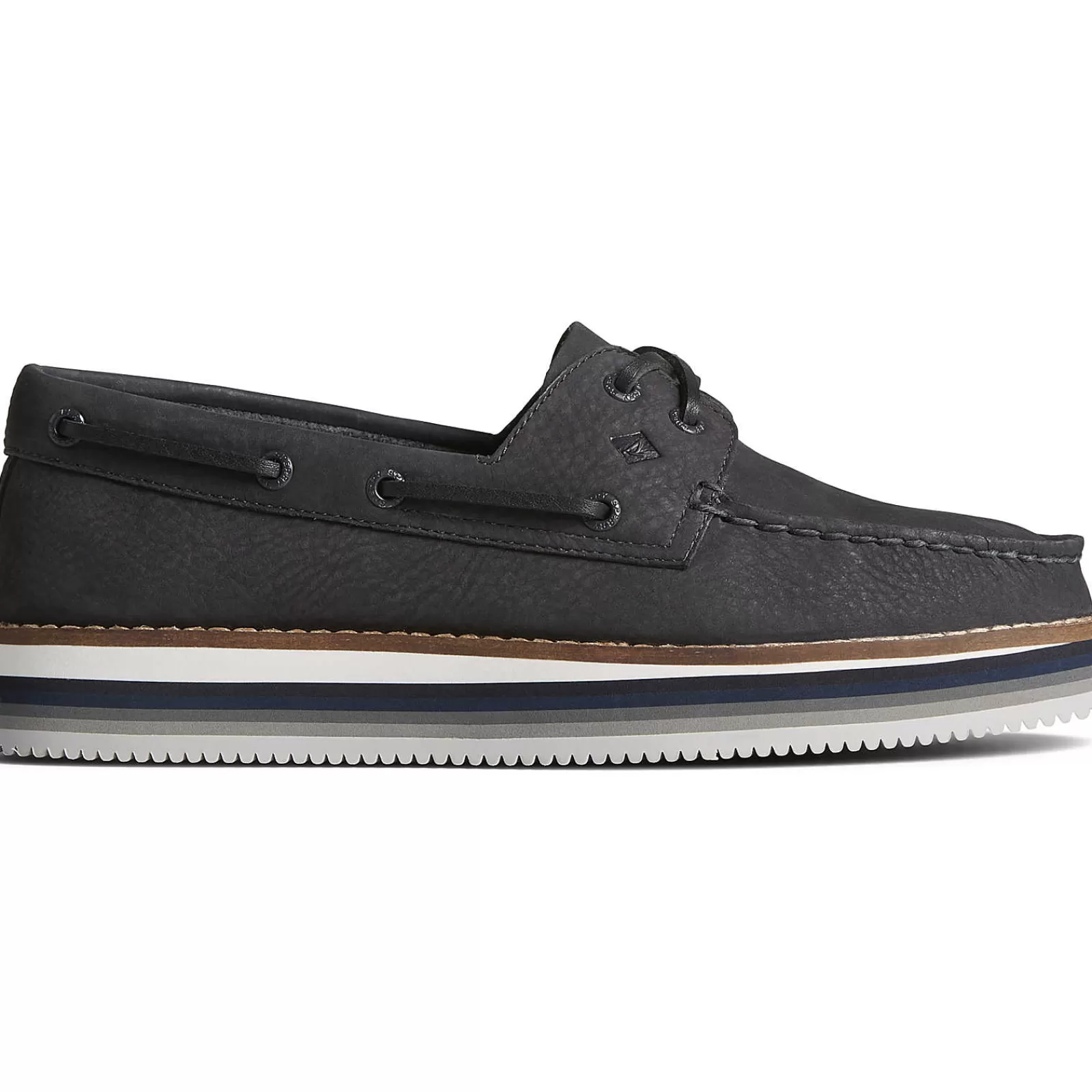 Sperry Women's Authentic Original™ Stacked Boat Shoe Black Online