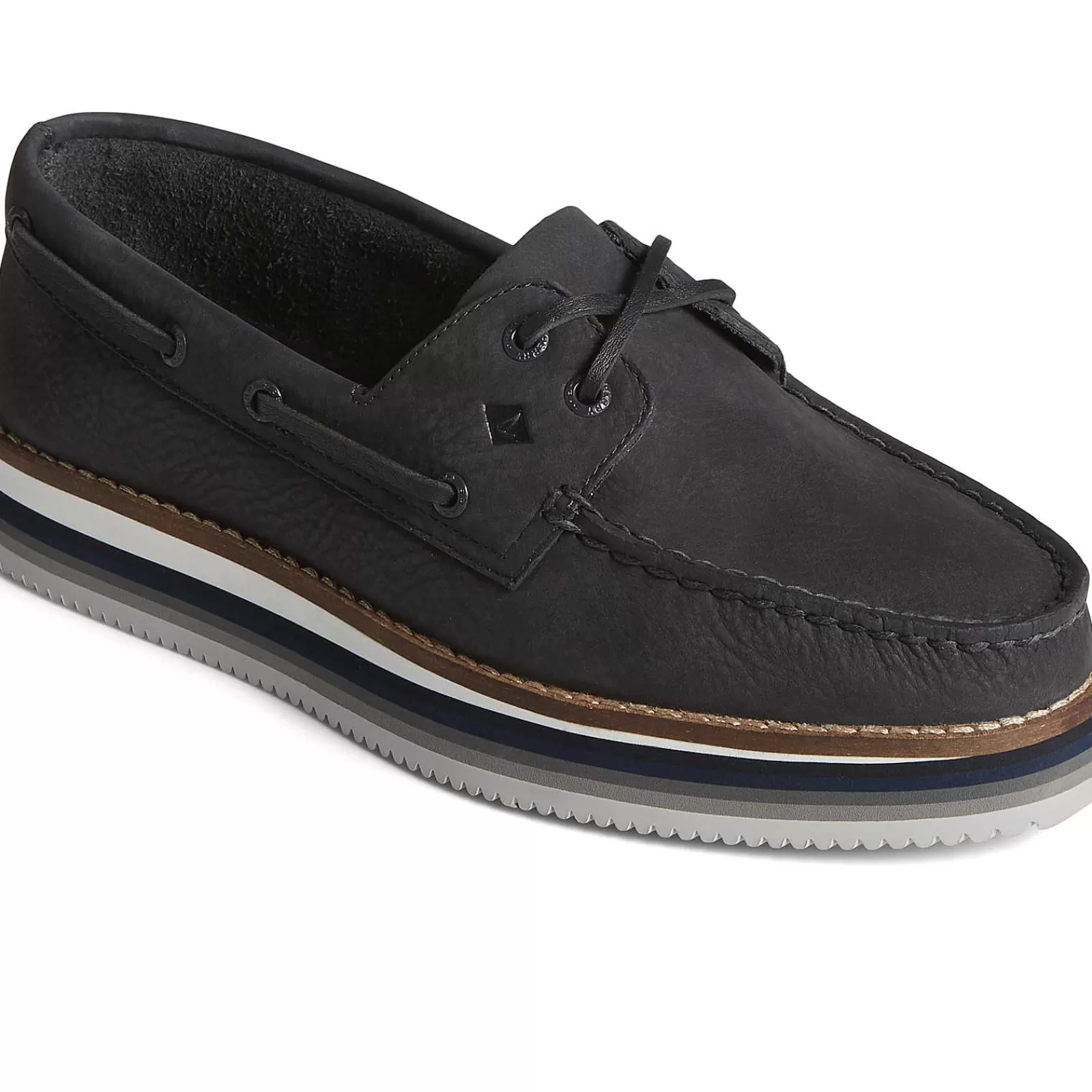 Sperry Women's Authentic Original™ Stacked Boat Shoe Black Online