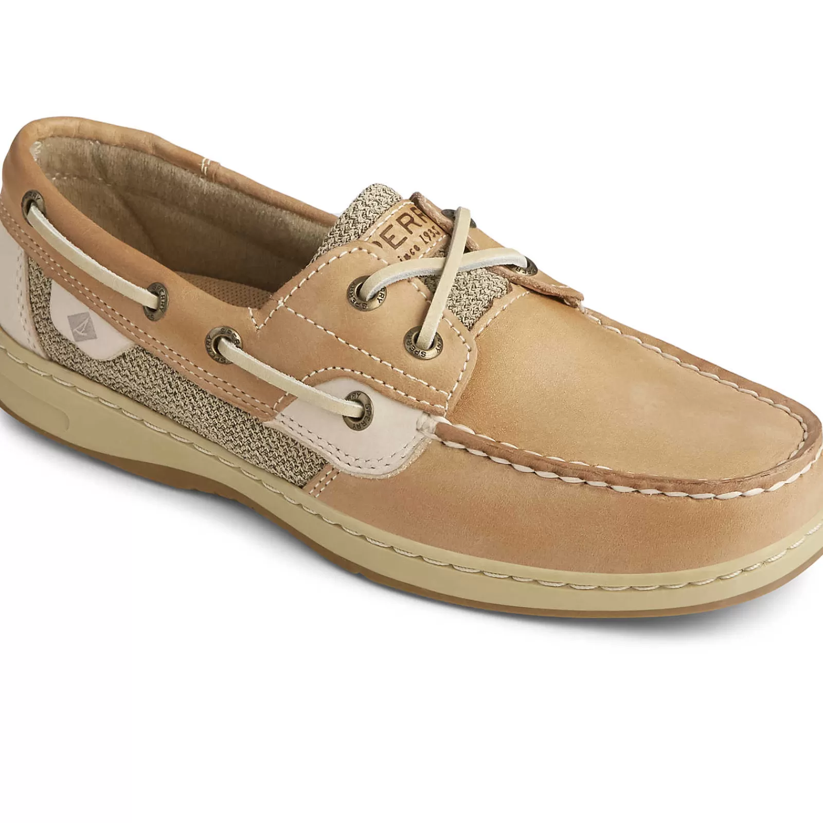 Sperry Women's Bluefish 2-Eye Boat Shoe Linen Oat Shop