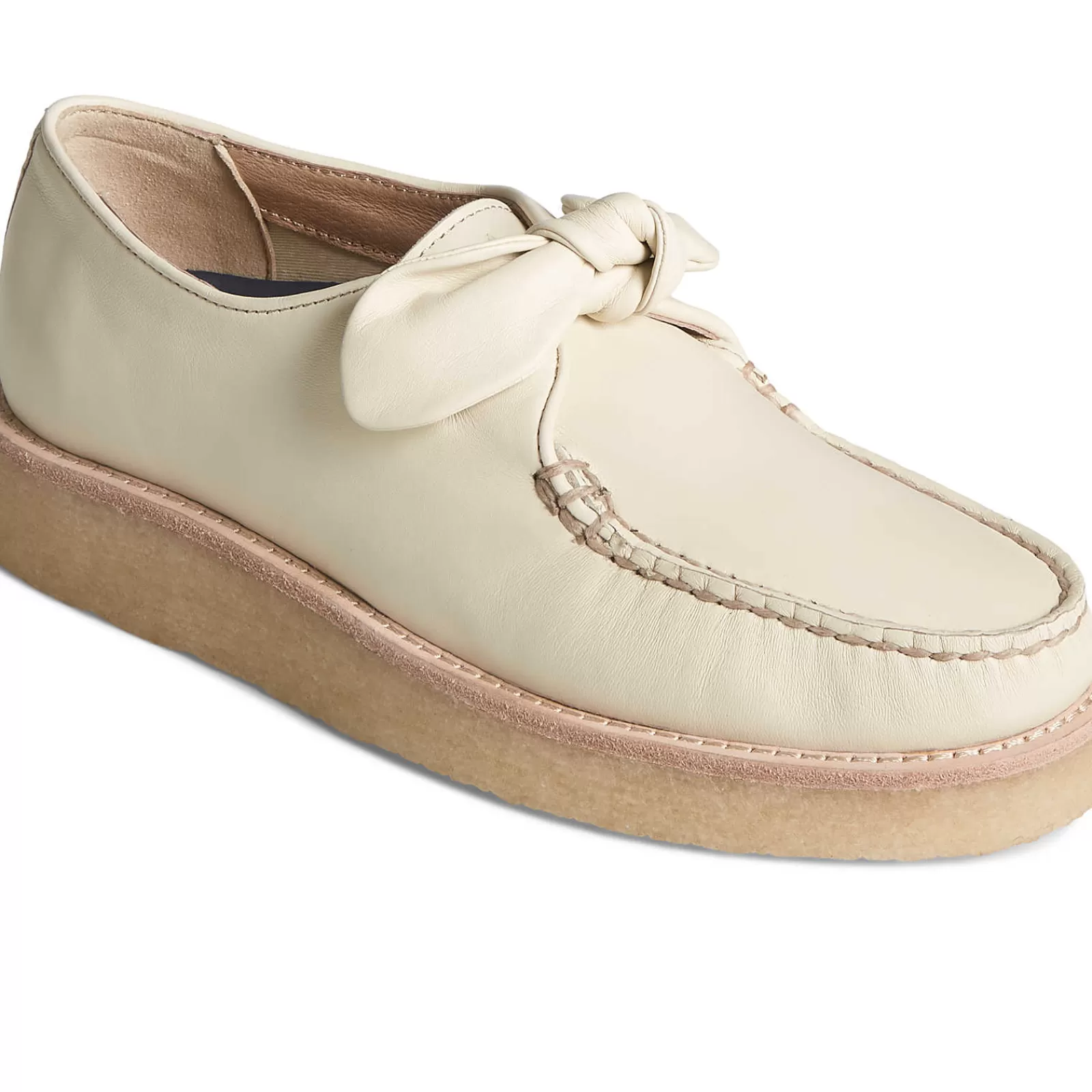 Sperry Women's Captain's Crepe Bow Oxford Ivory Cheap