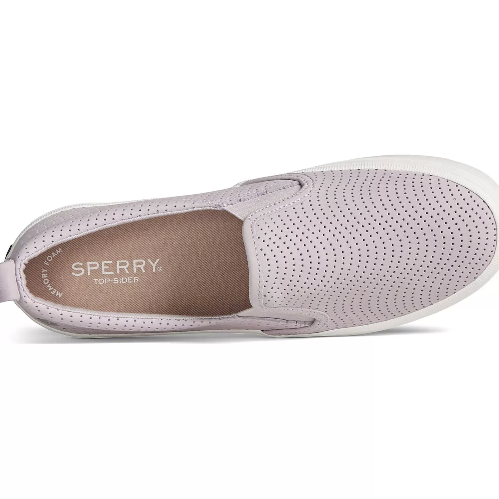 Sperry Women's Crest Twin Gore Leather Wave Perforated Sneaker Lilac Best