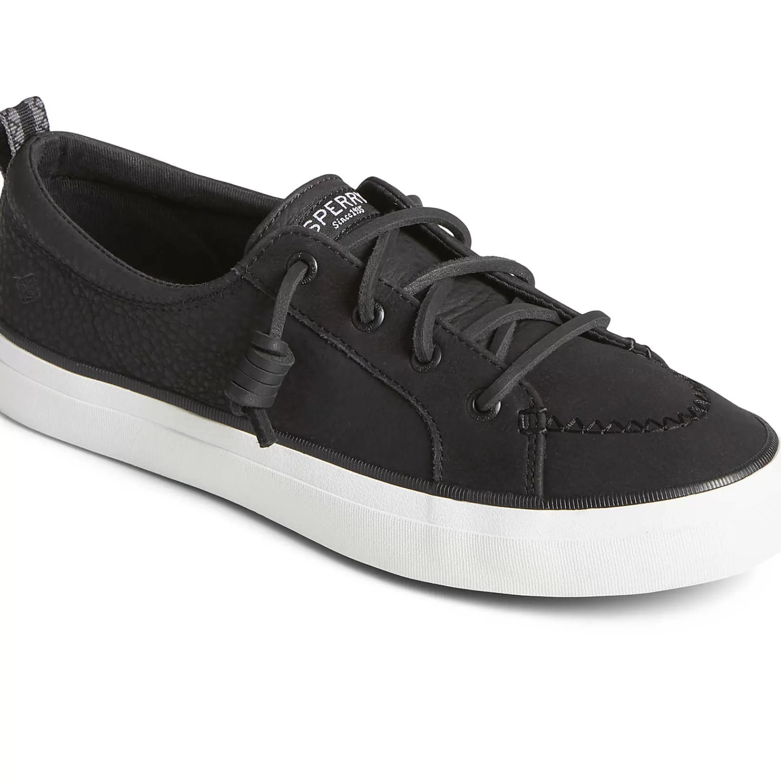 Sperry Women's Crest Vibe Embroidered Washable Sneaker Black Shop