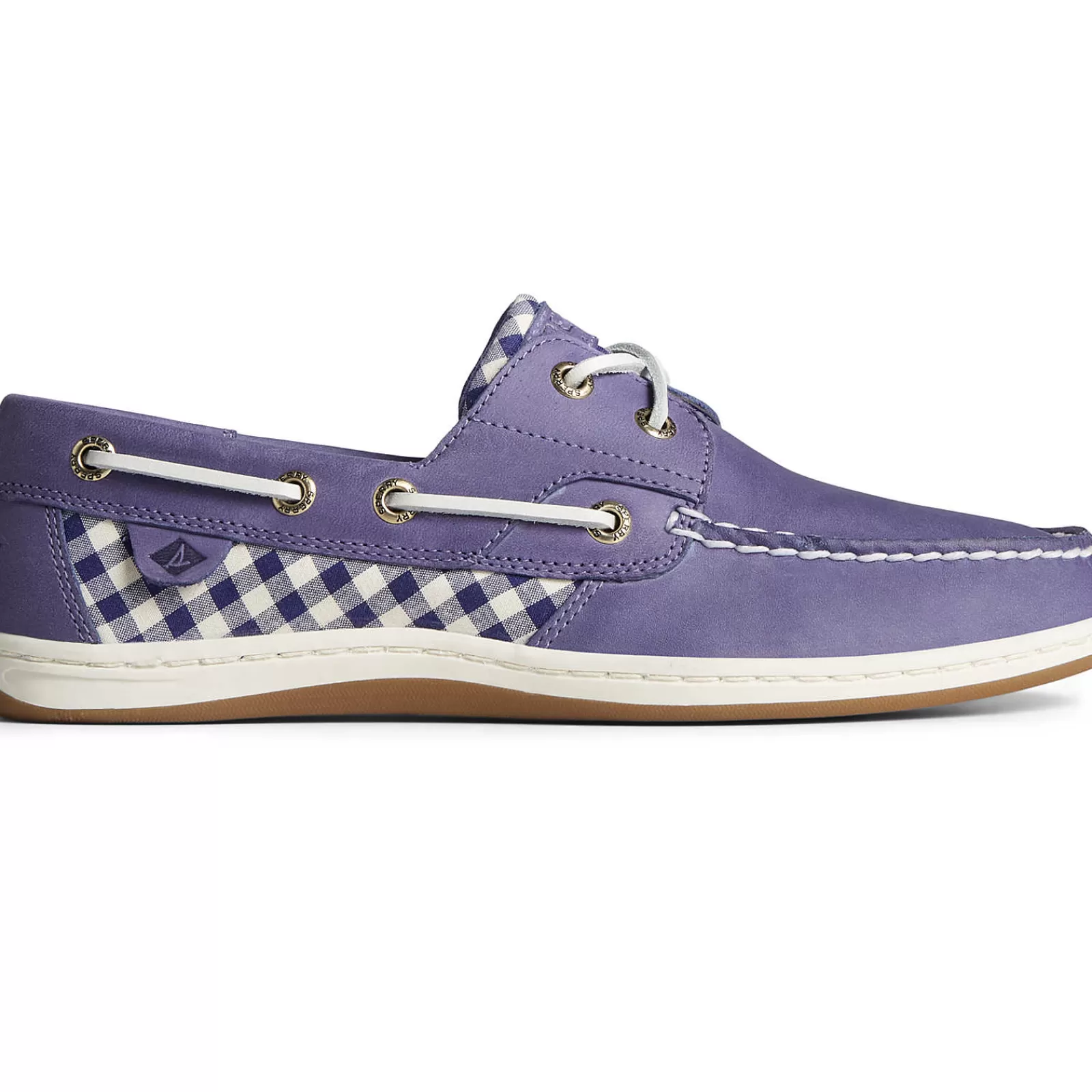 Sperry Women's Koifish Gingham Boat Shoe Purple Online