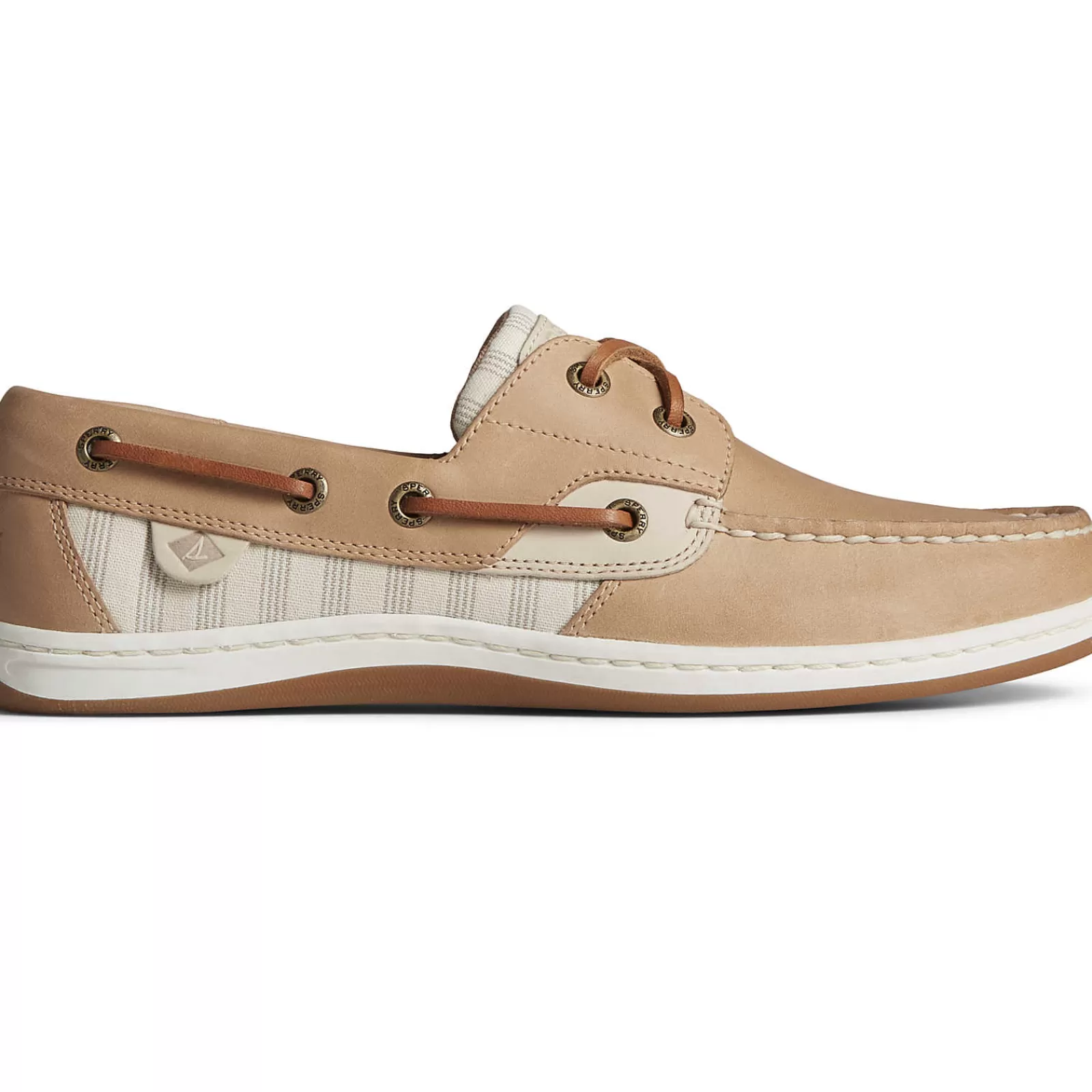 Sperry Women's Koifish Stripe Boat Shoe Tan Best Sale