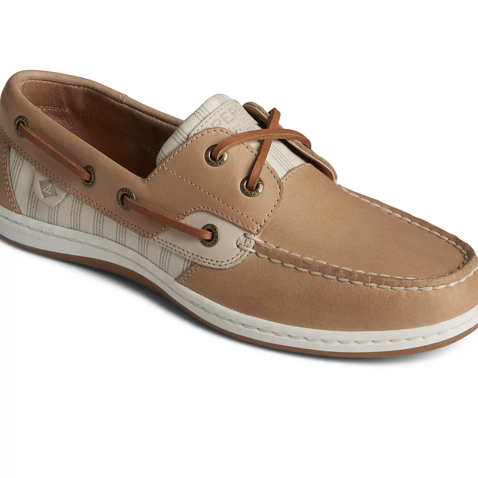 Sperry Women's Koifish Stripe Boat Shoe Tan Best Sale