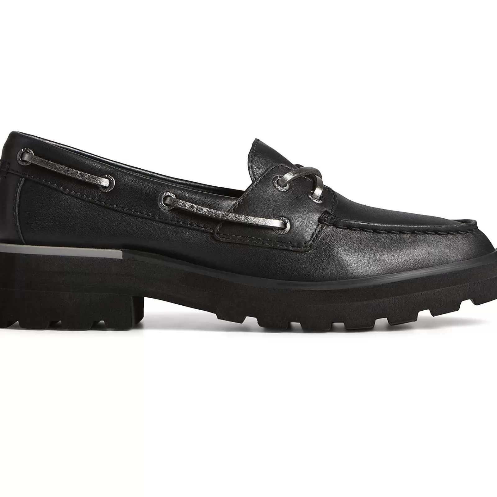 Sperry Women's Lug Boat Shoe Black Sale