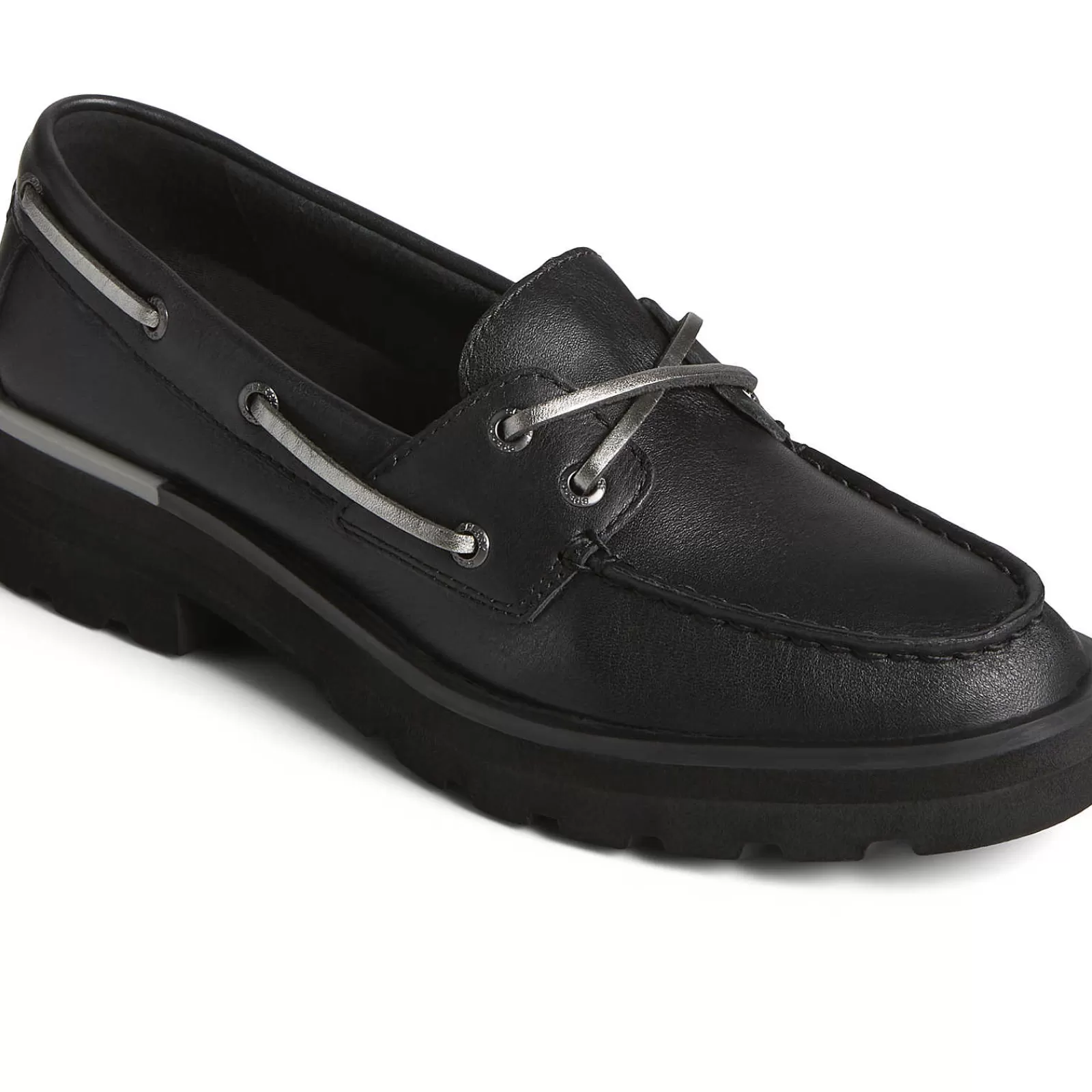 Sperry Women's Lug Boat Shoe Black Sale