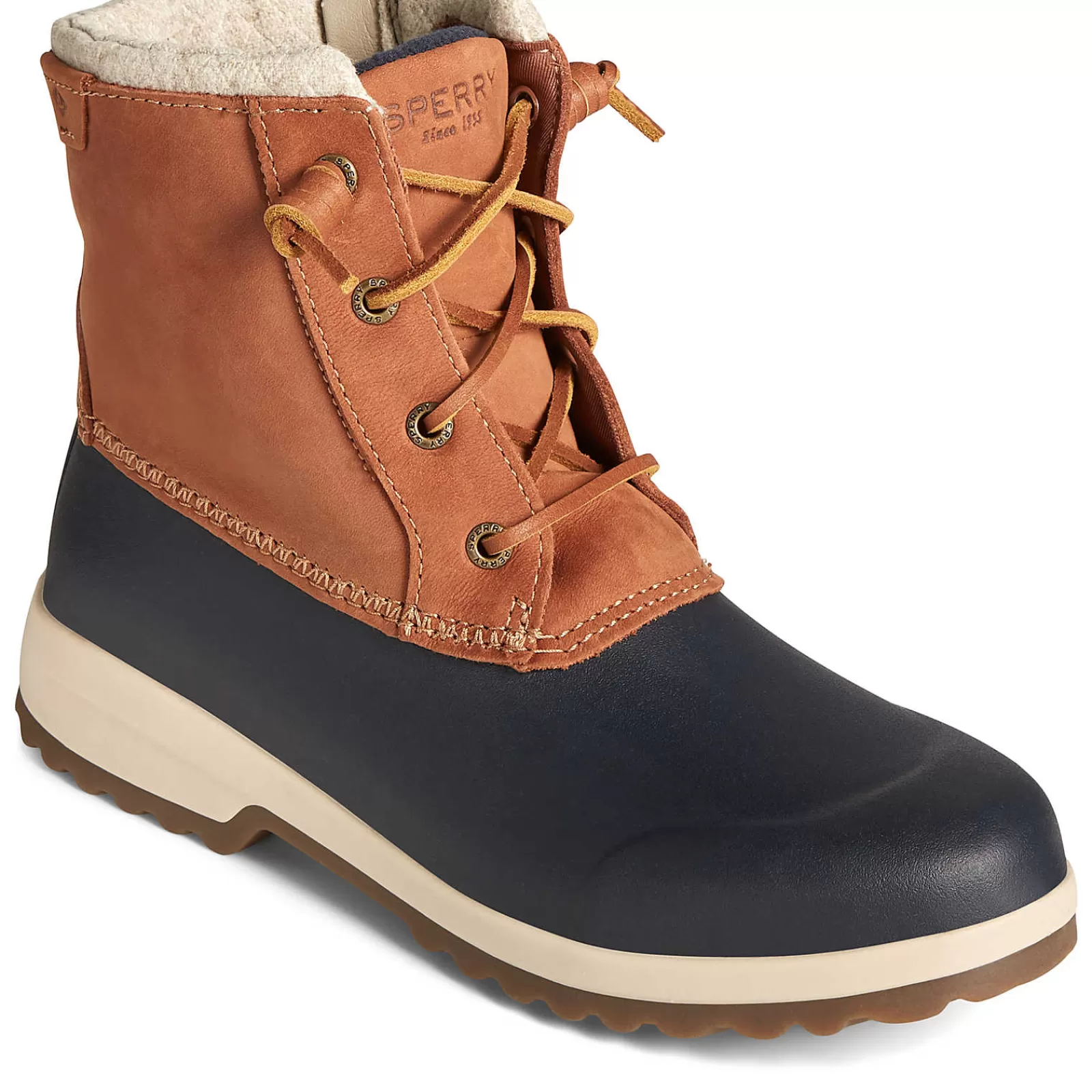 Sperry Women's Maritime Repel Thinsulate™ Waterproof Snow Boot Tan/Navy Sale