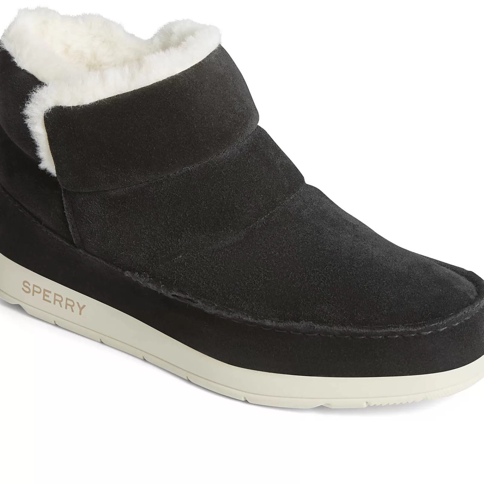 Sperry Women's Moc-Sider Suede Bootie Black Best