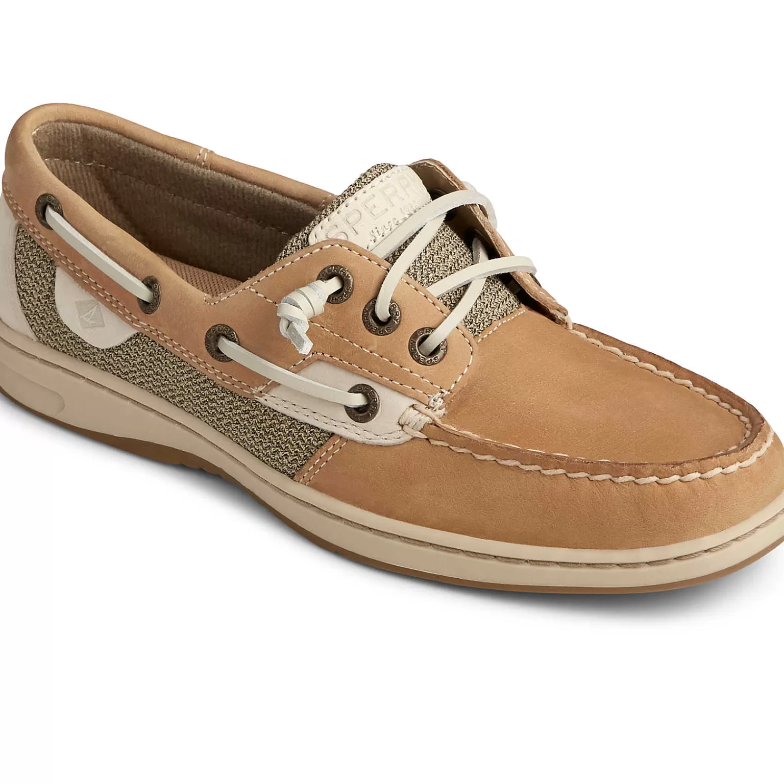 Sperry Women's Rosefish 3-Eye Boat Shoe Linen/Oat Shop