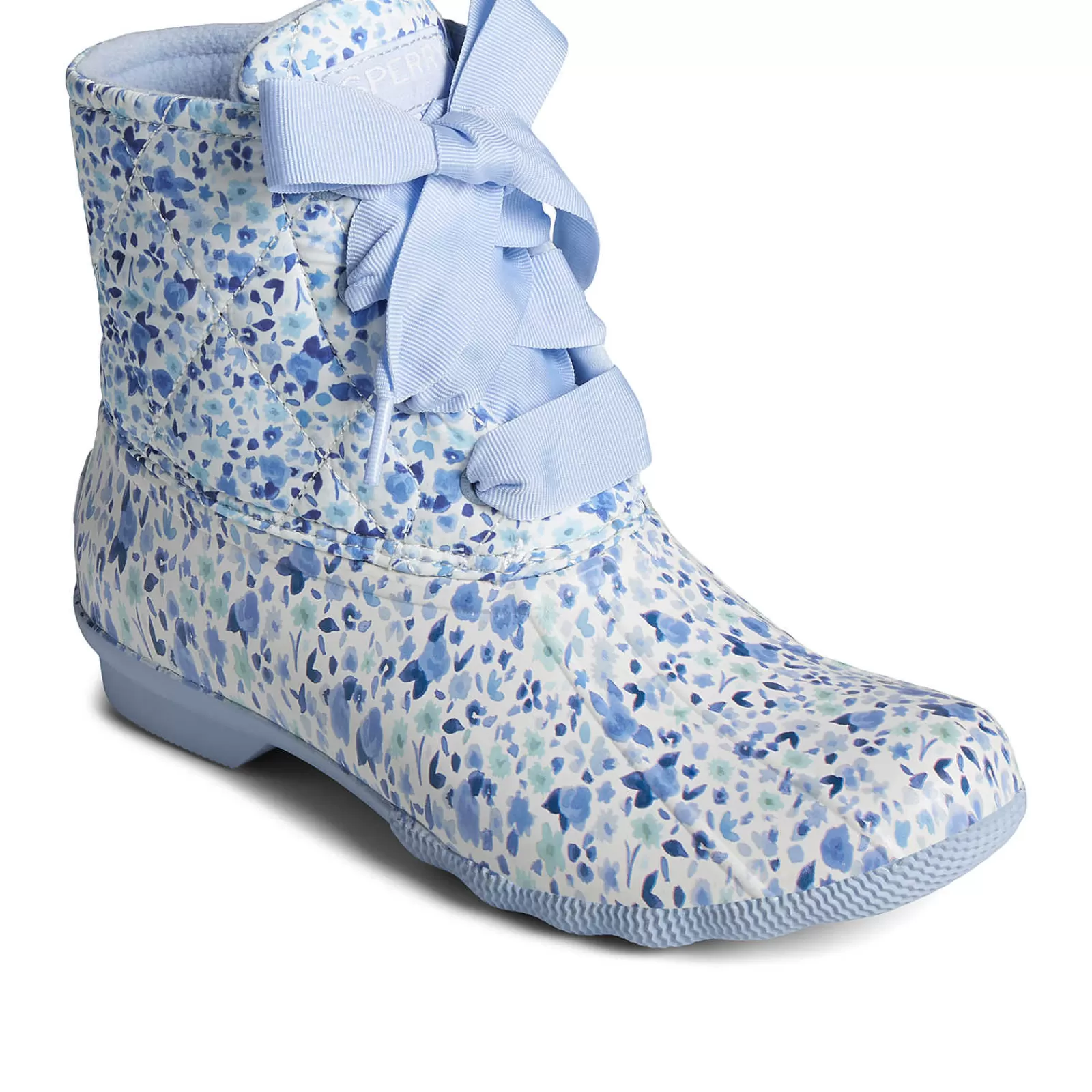 Sperry Women's Saltwater Floral Duck Boot Blue Cheap