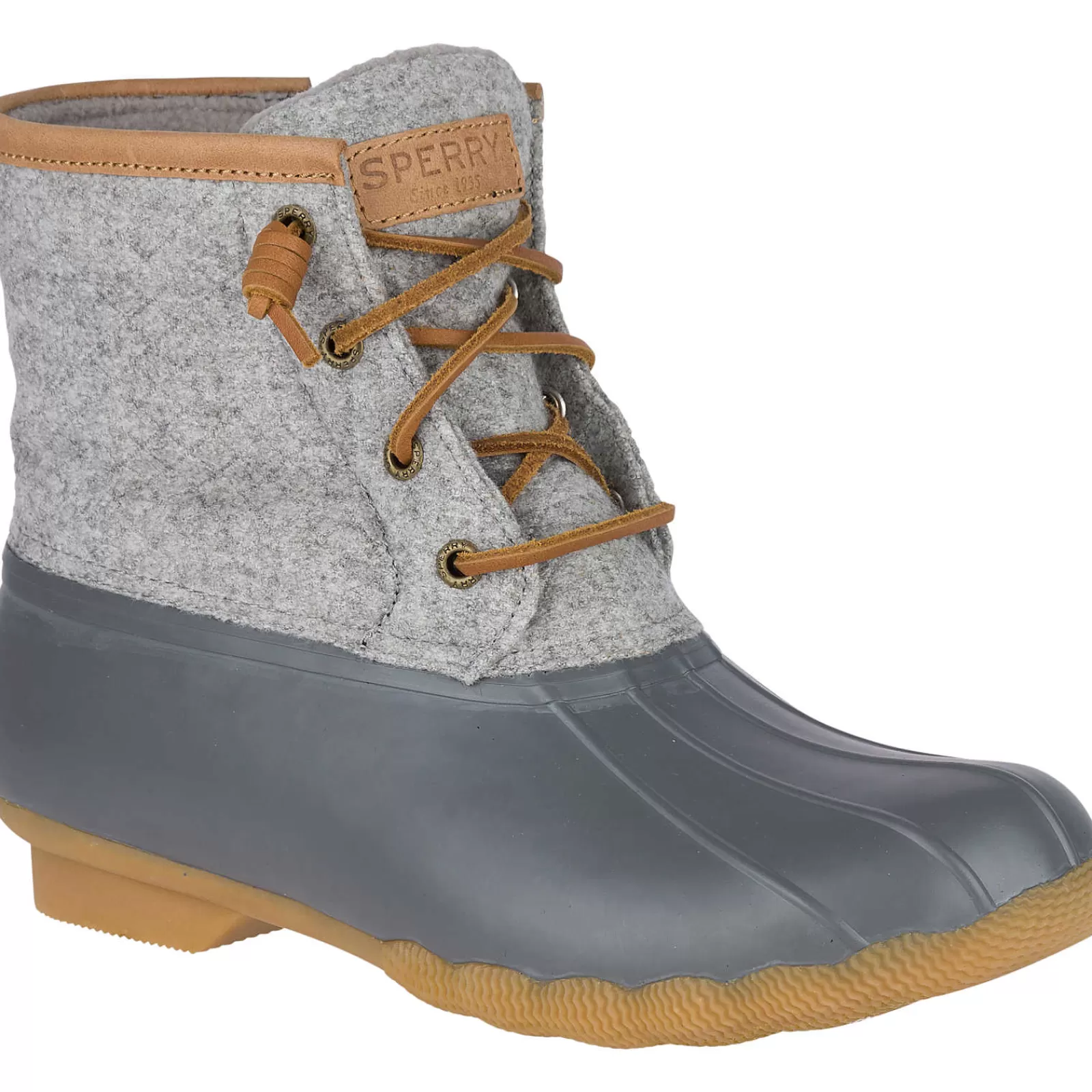 Sperry Women's Saltwater Wool Embossed Thinsulate™ Duck Boot Grey Store