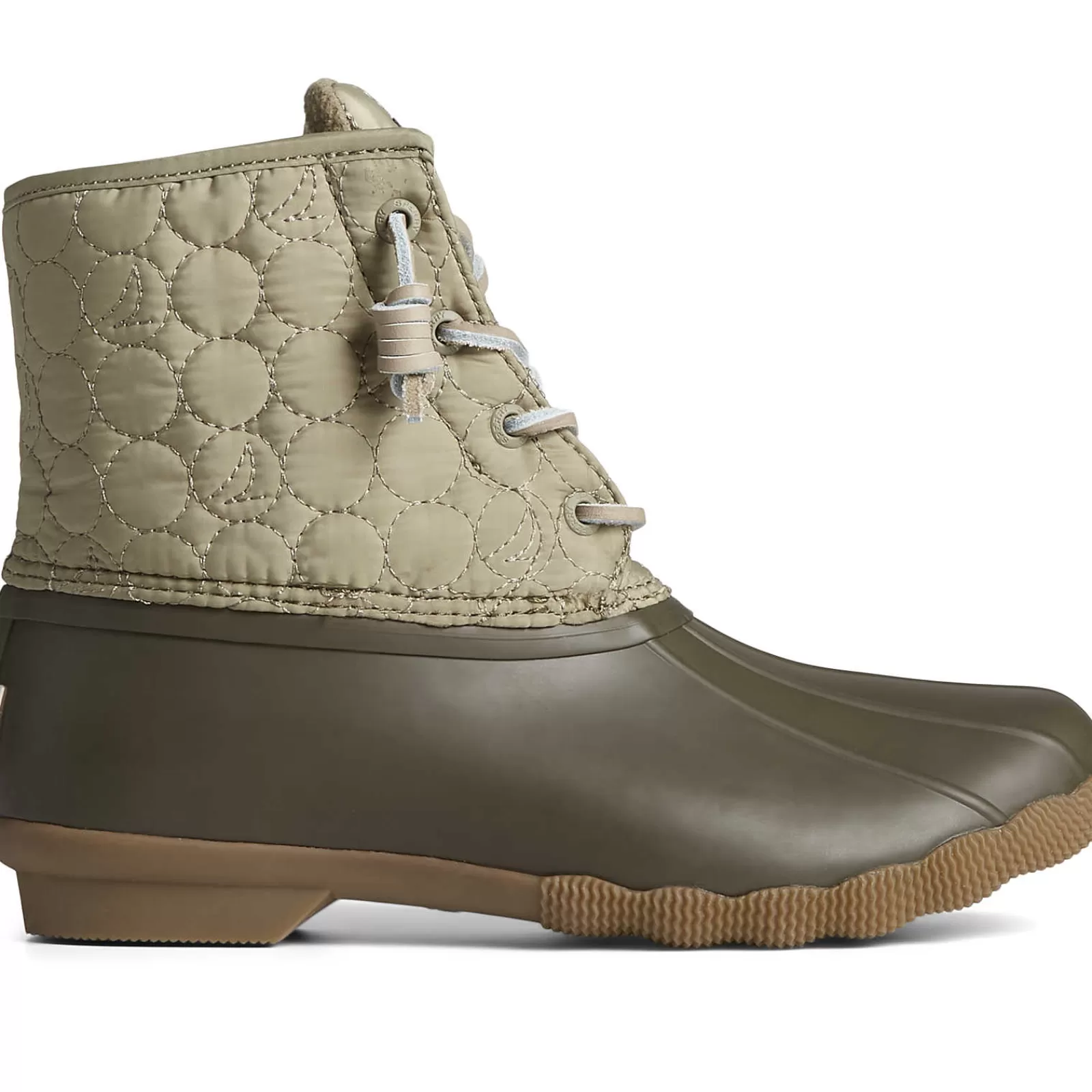 Sperry Women's Saltwater™ Circle Nylon Duck Boot Olive Outlet