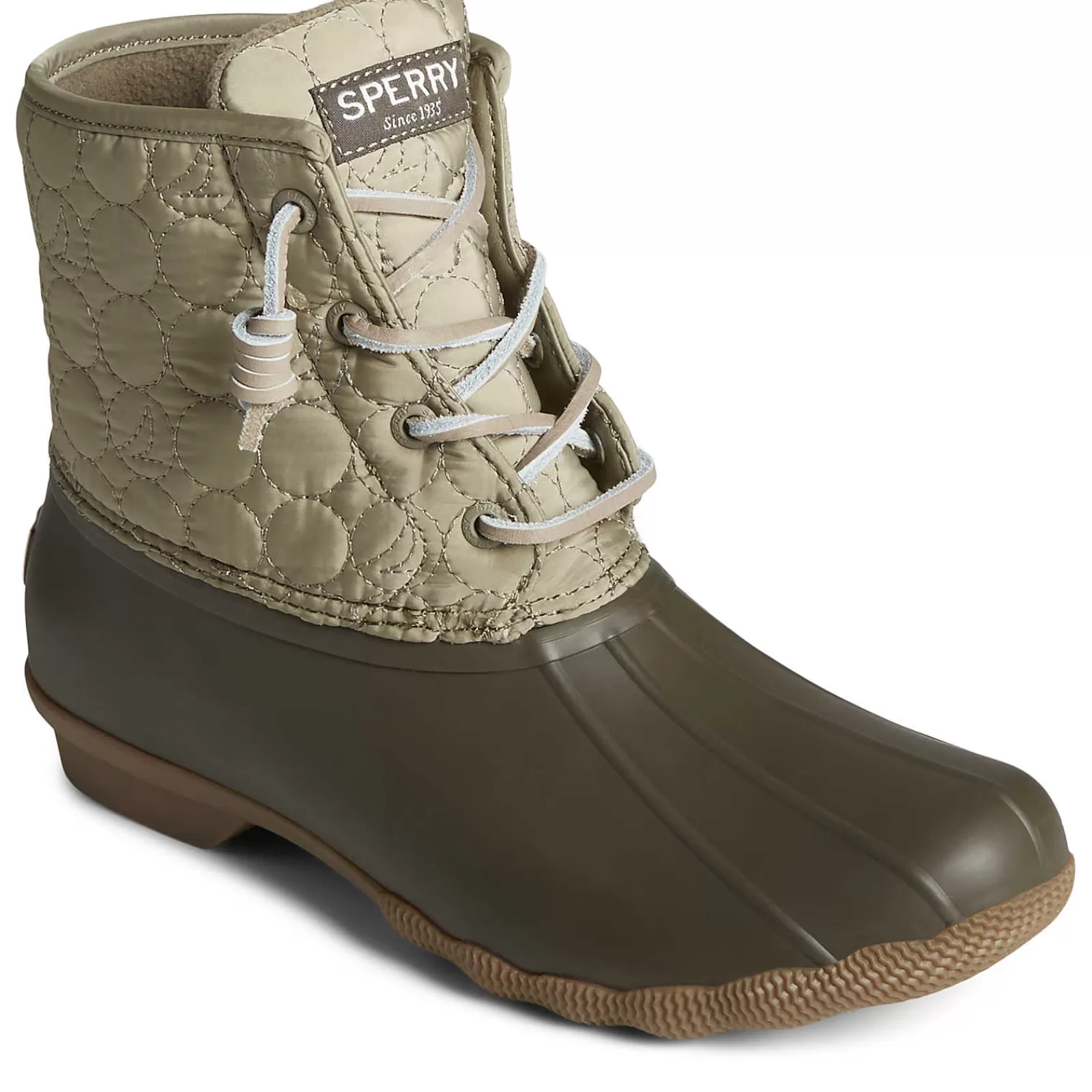 Sperry Women's Saltwater™ Circle Nylon Duck Boot Olive Outlet