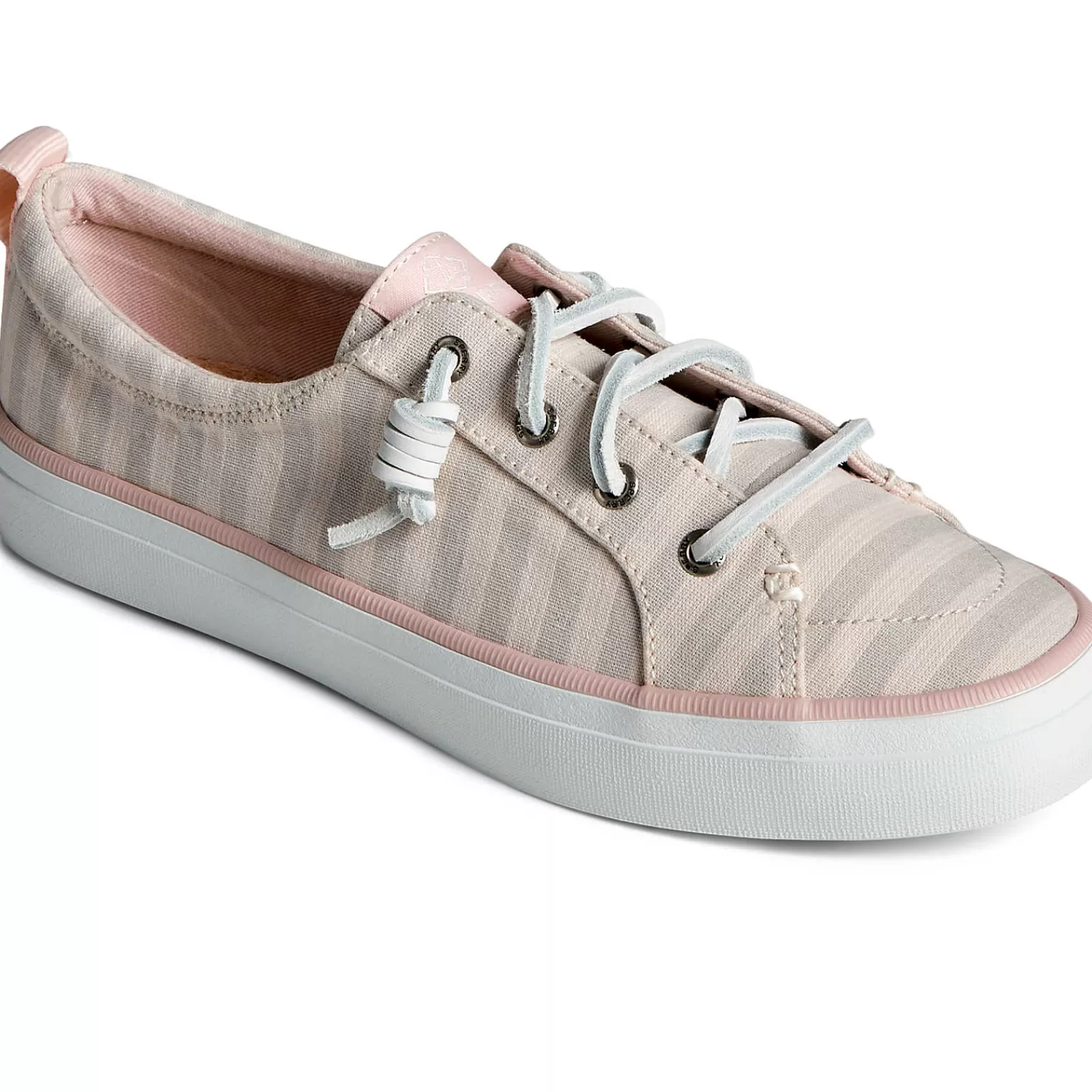 Sperry Women's SeaCycled™ Crest Vibe Striped Textile Sneaker Grey Clearance