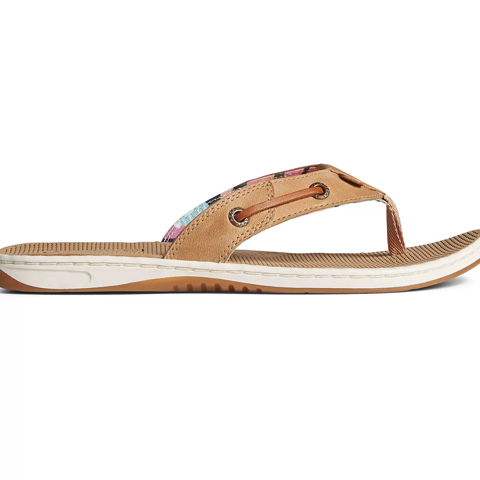 Sperry Women's Seafish Leather Flip Flop Tan Store