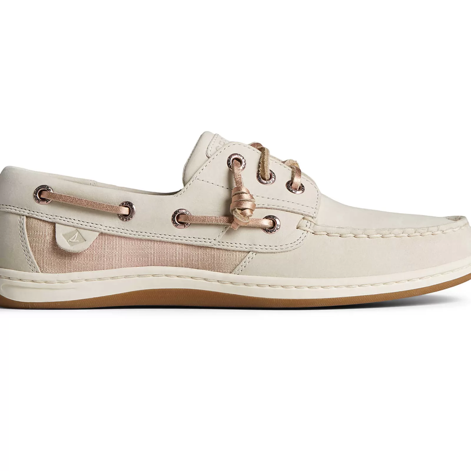 Sperry Women's Songfish Shimmer Boat Shoe Off White Best